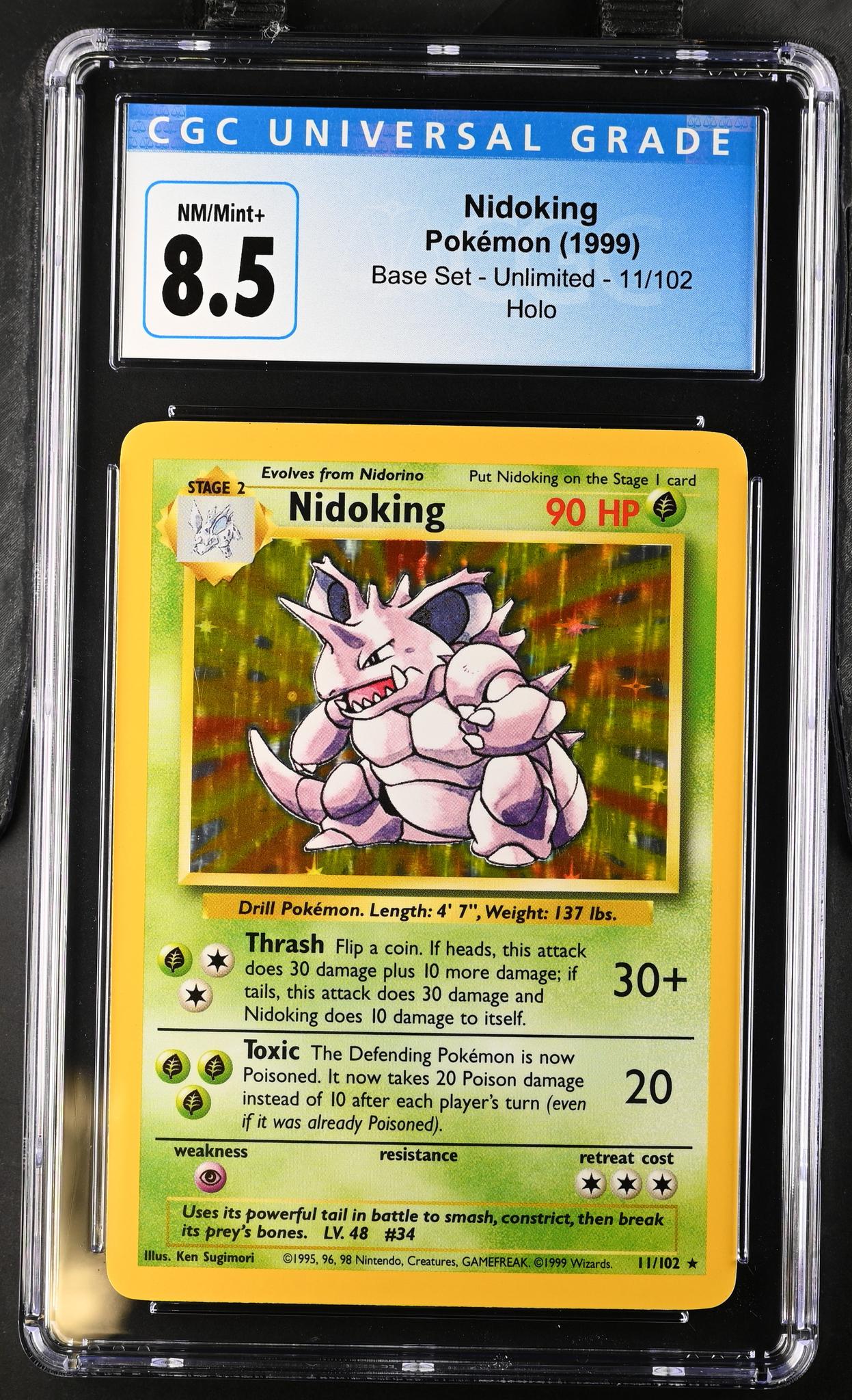 1999 Base Set #11/102 Nidoking Holo CGC 8.5