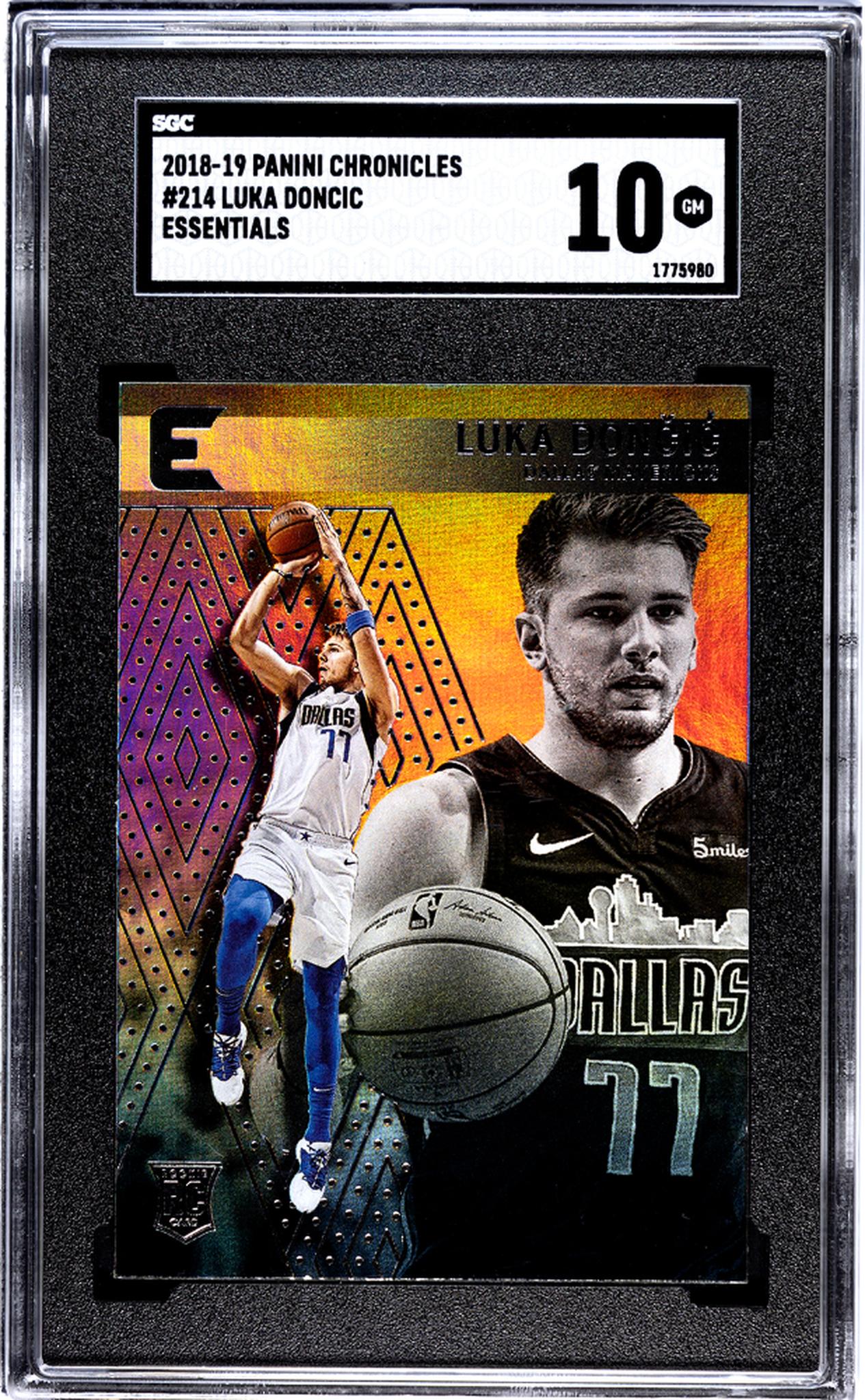 2018-19 Panini Chronicles Essentials Luka Doncic #214 RC SGC 10