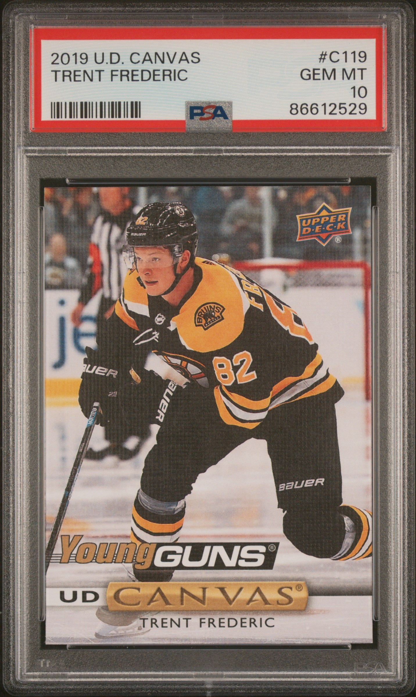 2019 Upper Deck Canvas Trent Frederic #C119 PSA 10
