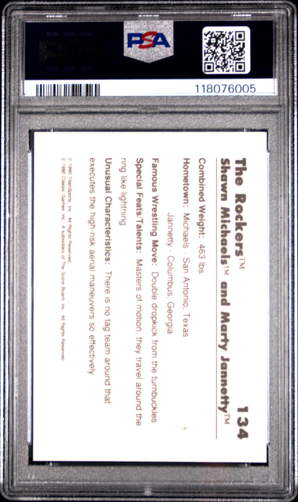 1990 Classic WWF the Rockers #134 PSA 9