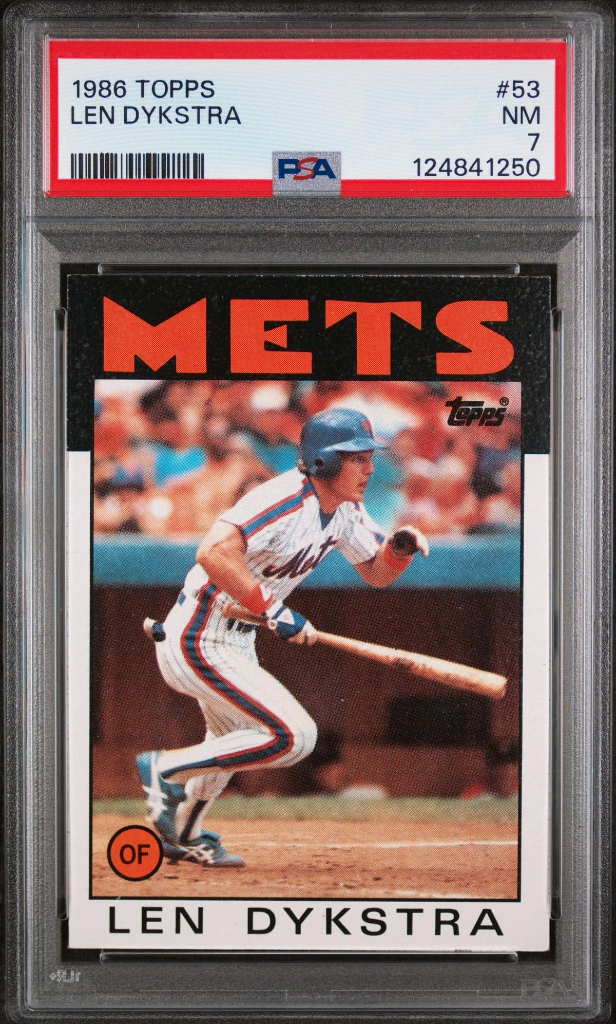 1986 Topps Lenny Dykstra #53 PSA 7