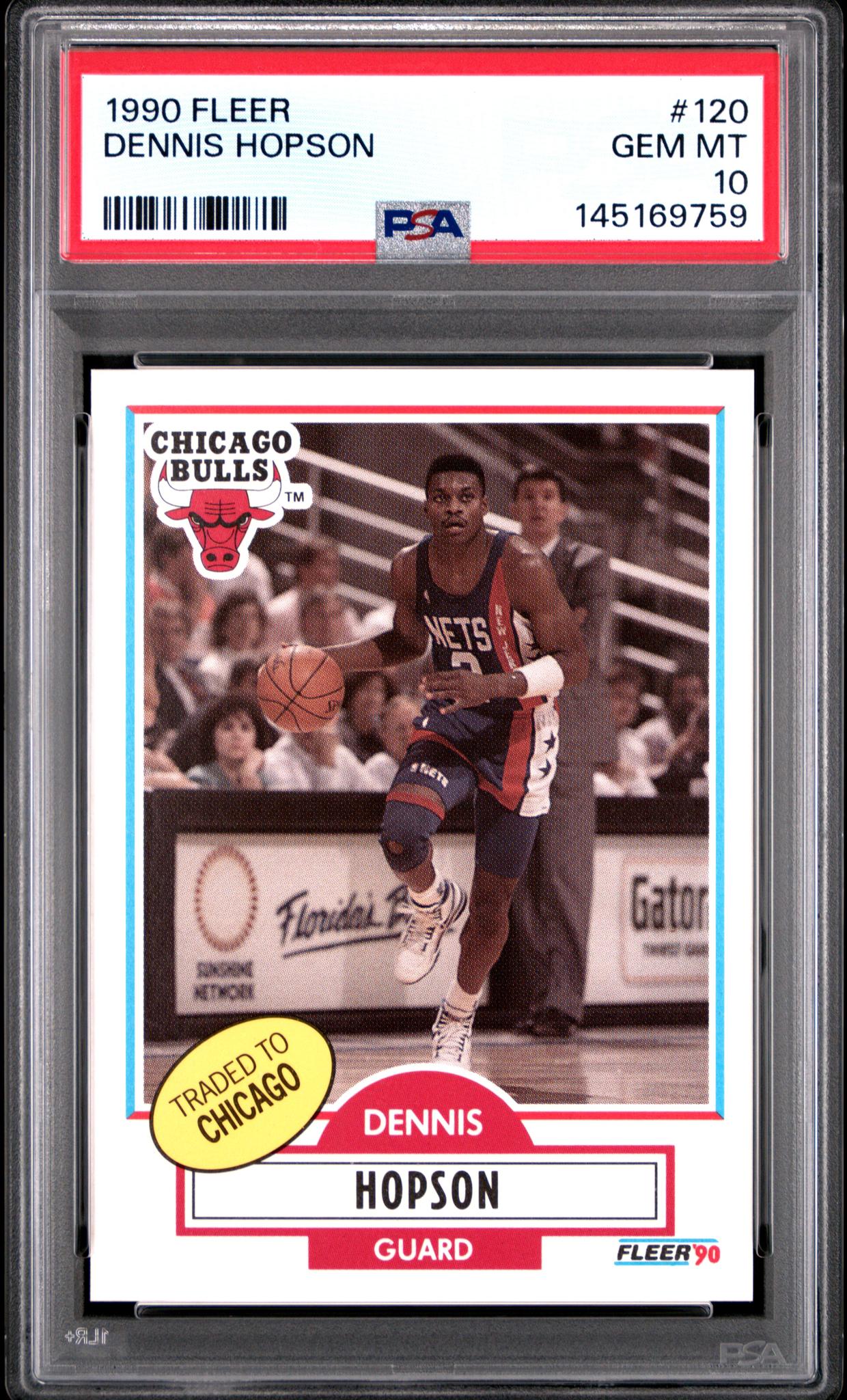 1990 Fleer Dennis Hopson #120 PSA 10