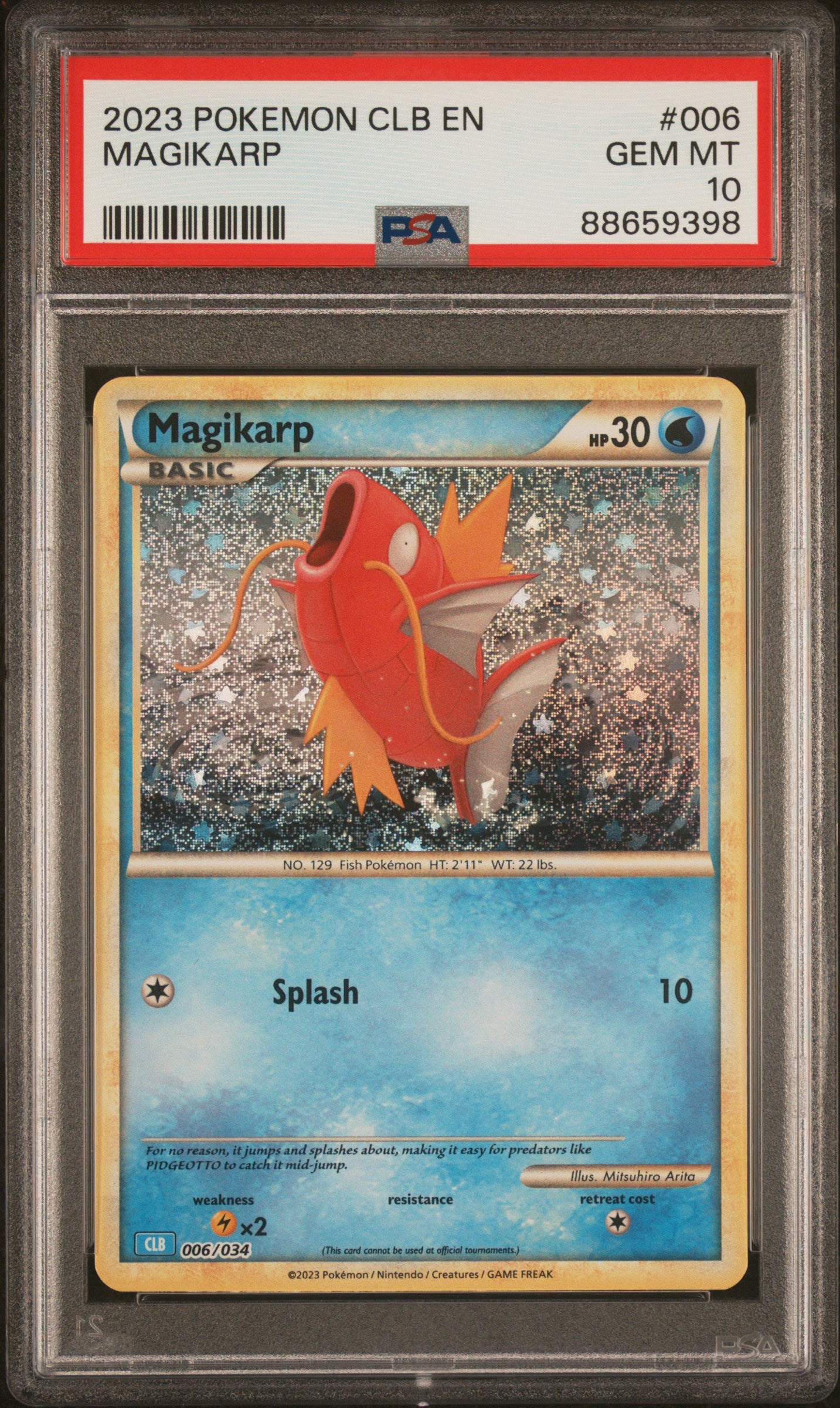 2023 Pokemon Classic Magikarp #6 PSA 10
