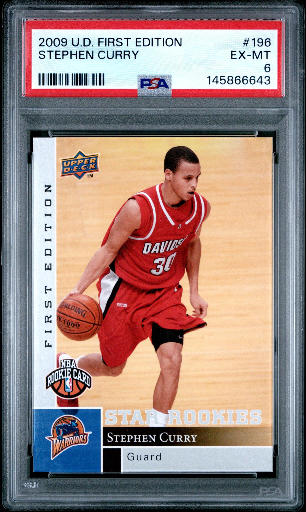 2009 Upper Deck First Edition Stephen Curry #196 PSA 6