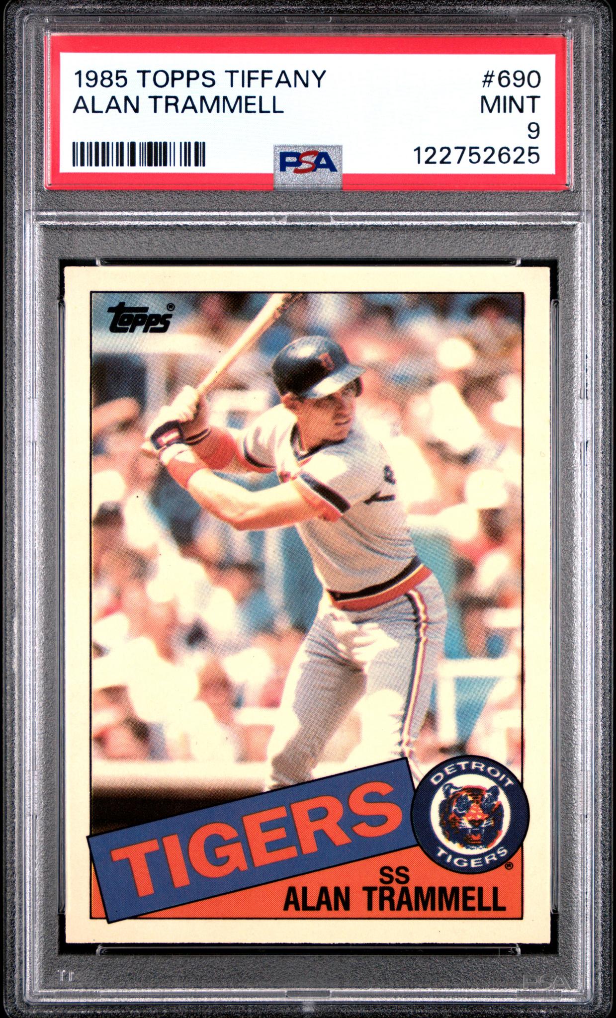1985 Topps Tiffany Alan Trammell #690 /5000 PSA 9
