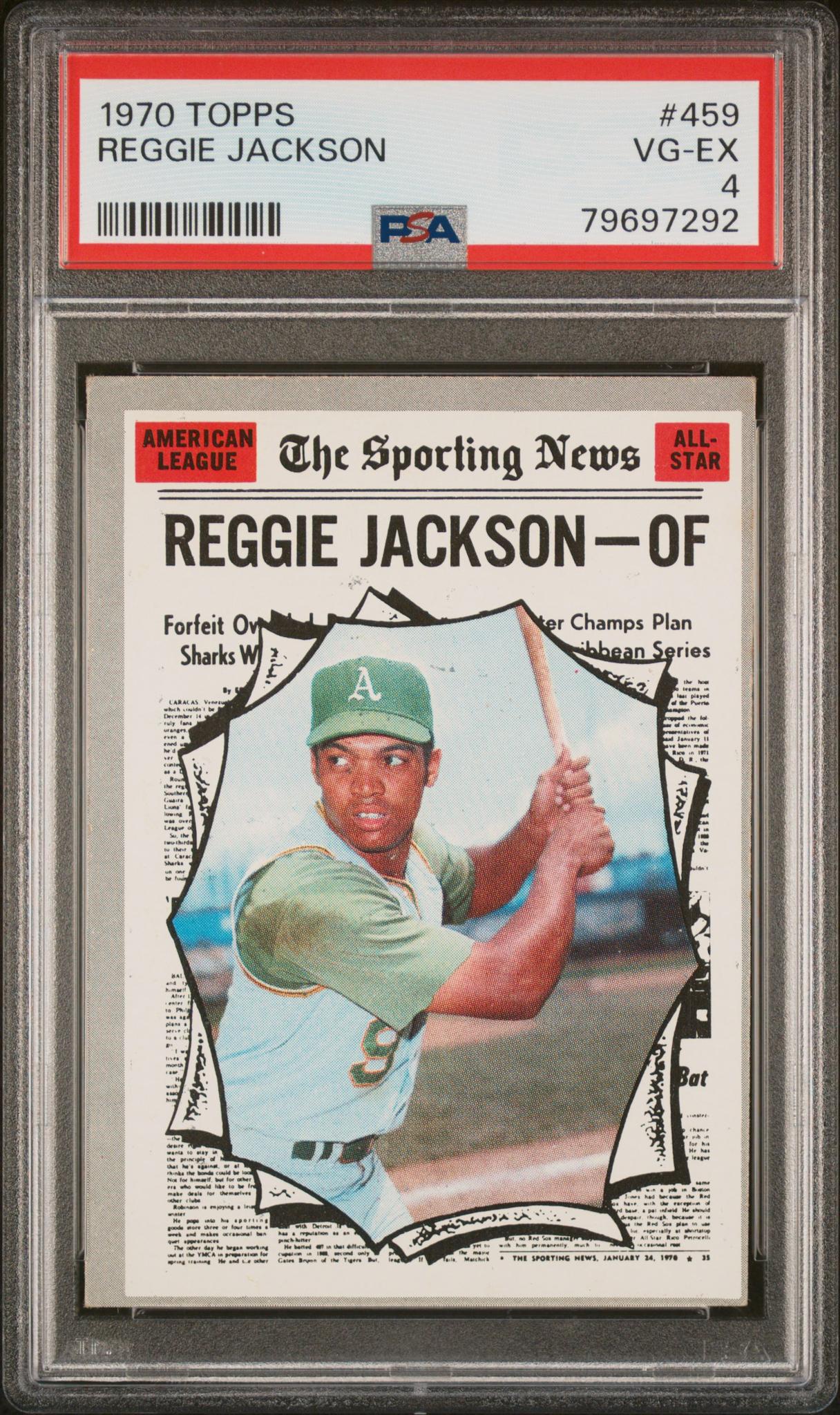 1970 Topps Reggie Jackson #459 PSA 4