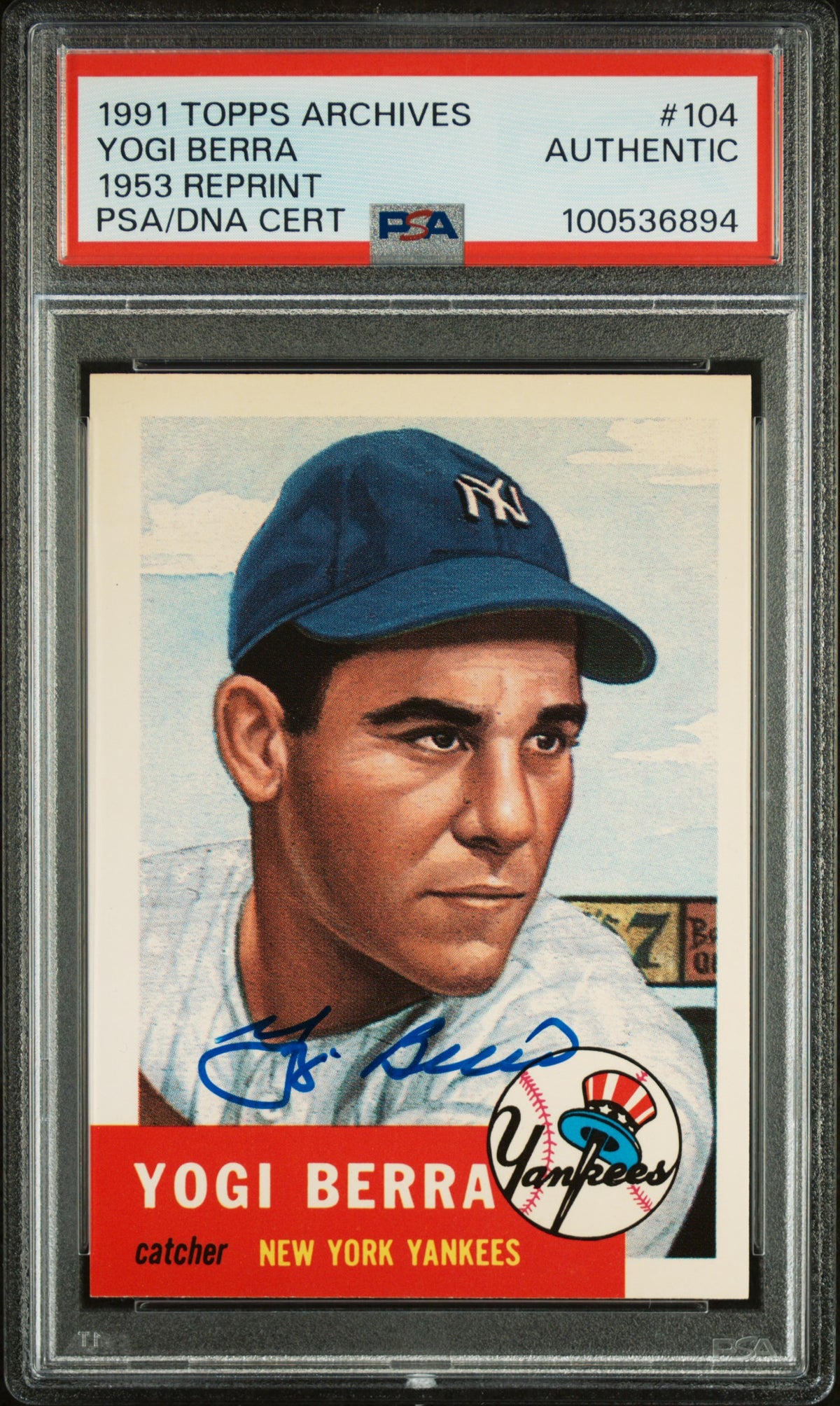 1991 Topps Archives '53 Yogi Berra #104 PSA 0