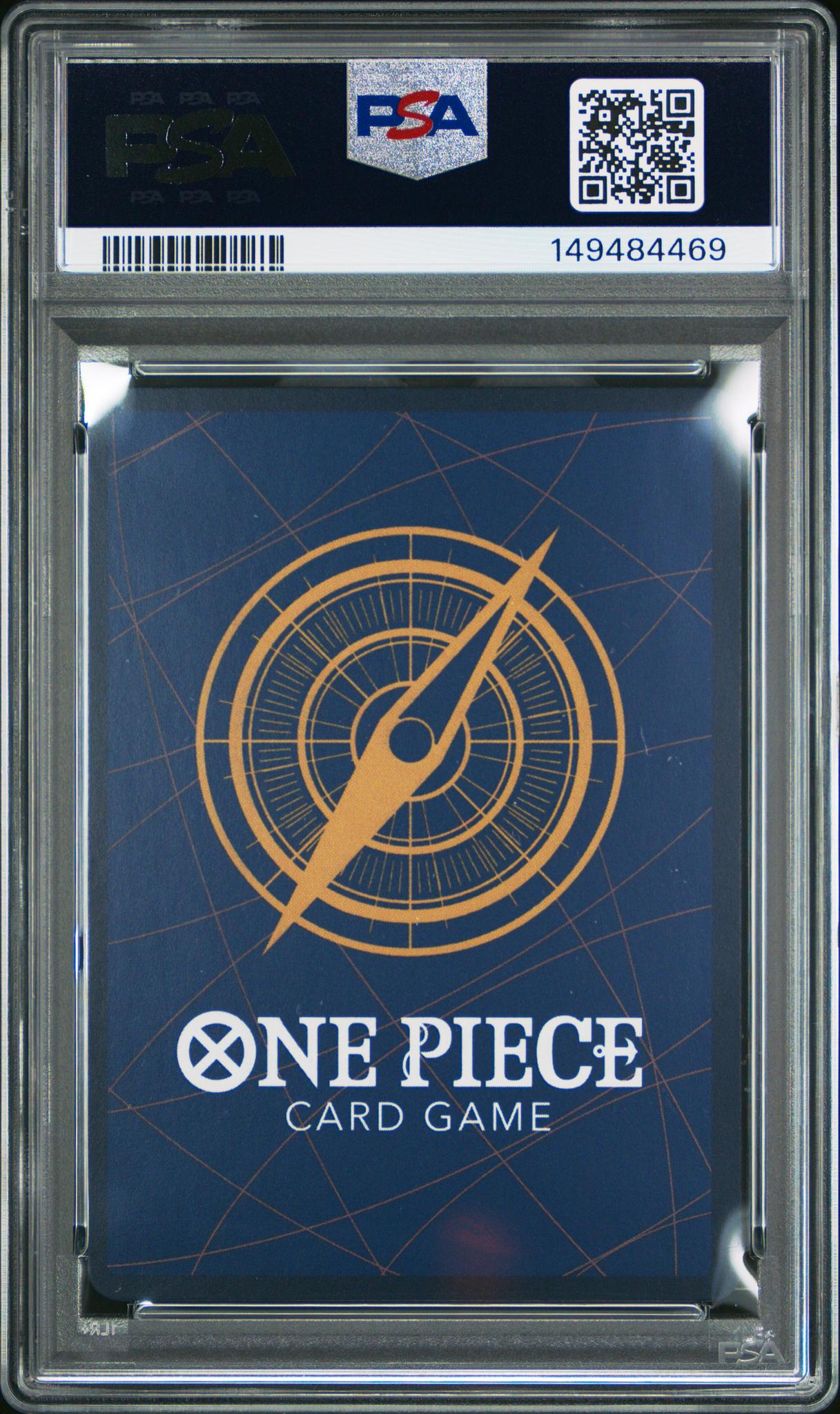 2025 One Piece Op11 A Fist of Divine Speed Special Alternate Art Silvers Rayleigh #OP09-005 PSA 9