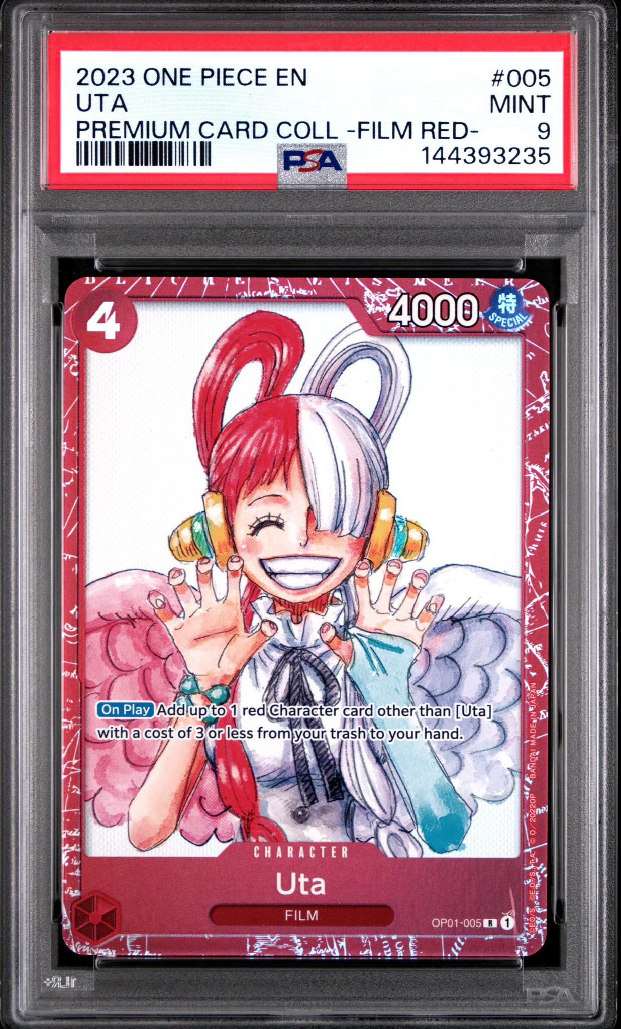 2023 One Piece Premium Card Collection -One Piece Film Red- Uta #5 /1 PSA 9