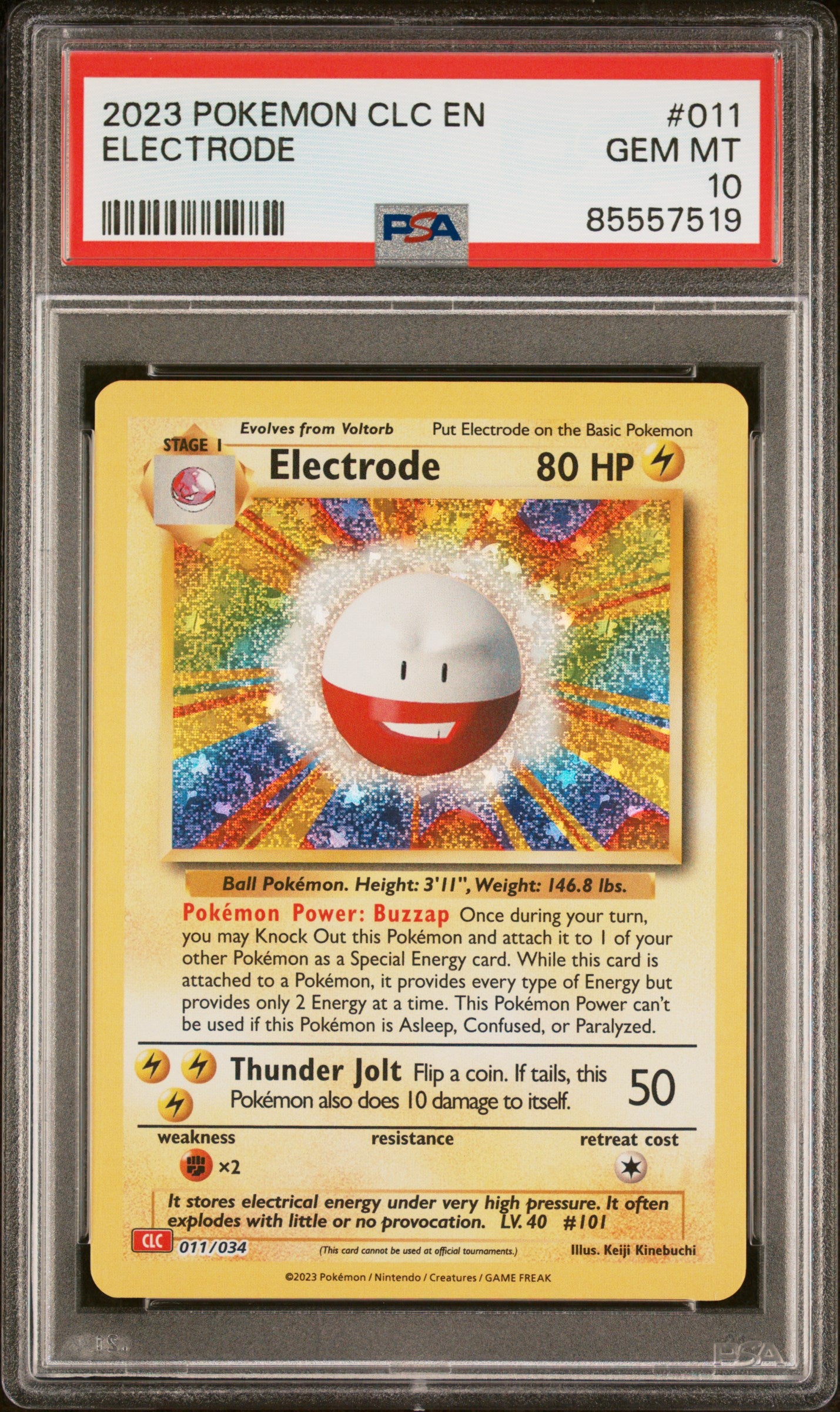 2023 Pokemon Trading Card Game Classic Charizard and Ho Oh Ex Deck Electrode #11 PSA 10