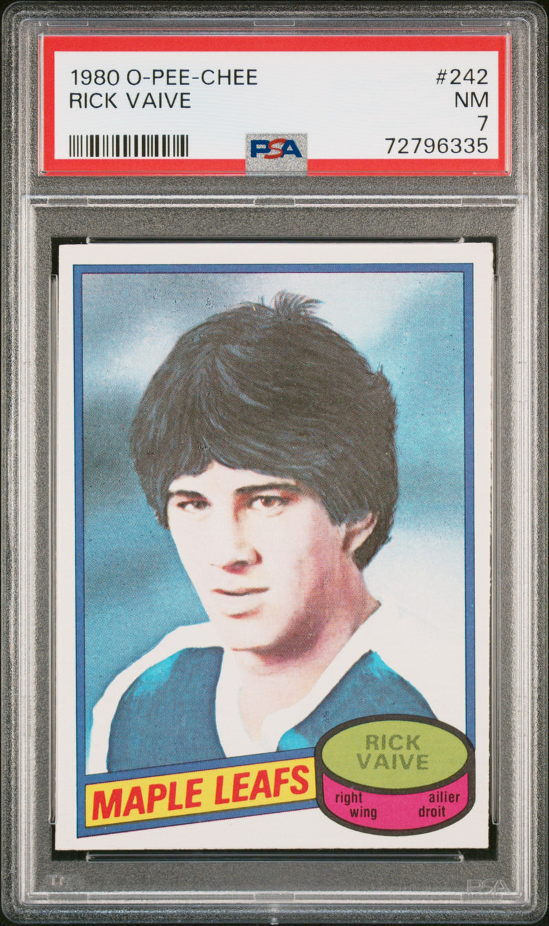 1980 O-Pee-Chee Rick Vaive #242 PSA 7
