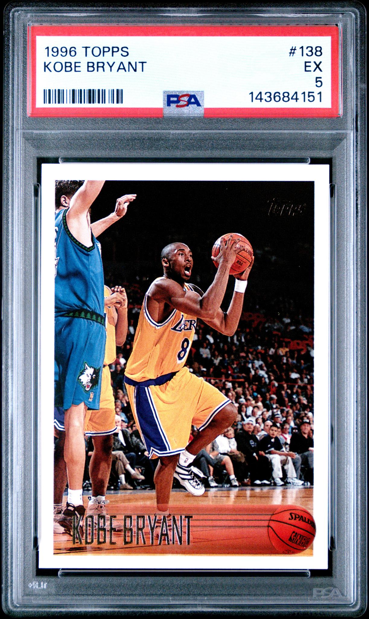 1996 Topps Kobe Bryant #138 PSA 5
