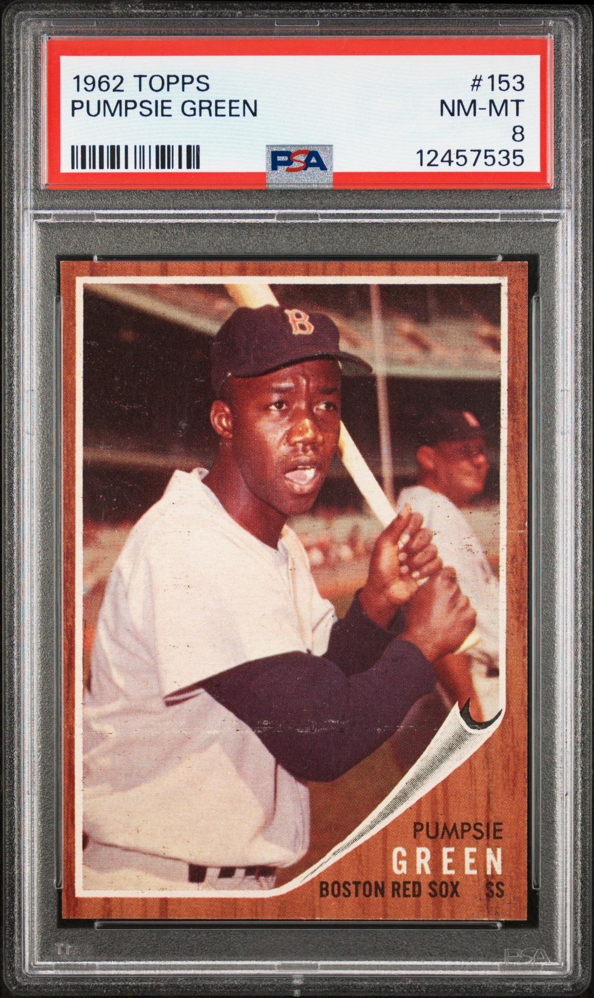 1962 Topps Pumpsie Green #153 PSA 8