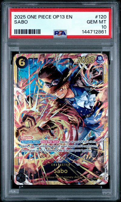 2025 One Piece Card Game Sabo OP13-120 PSA 10