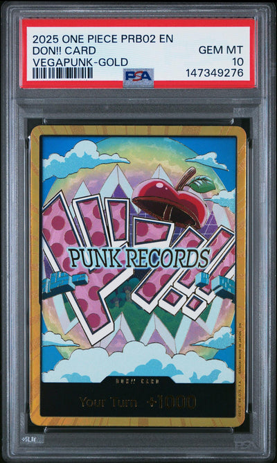 2025 One Piece Don!! Card Vegapunk-Gold #PRB02 PSA 10