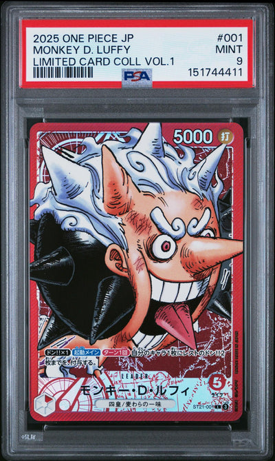 2025 One Piece Monkey D. Luffy #001 Limited Card Coll Vol.1 PSA 9