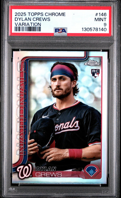 2025 Topps Chrome Dylan Crews #146 Variation PSA 9