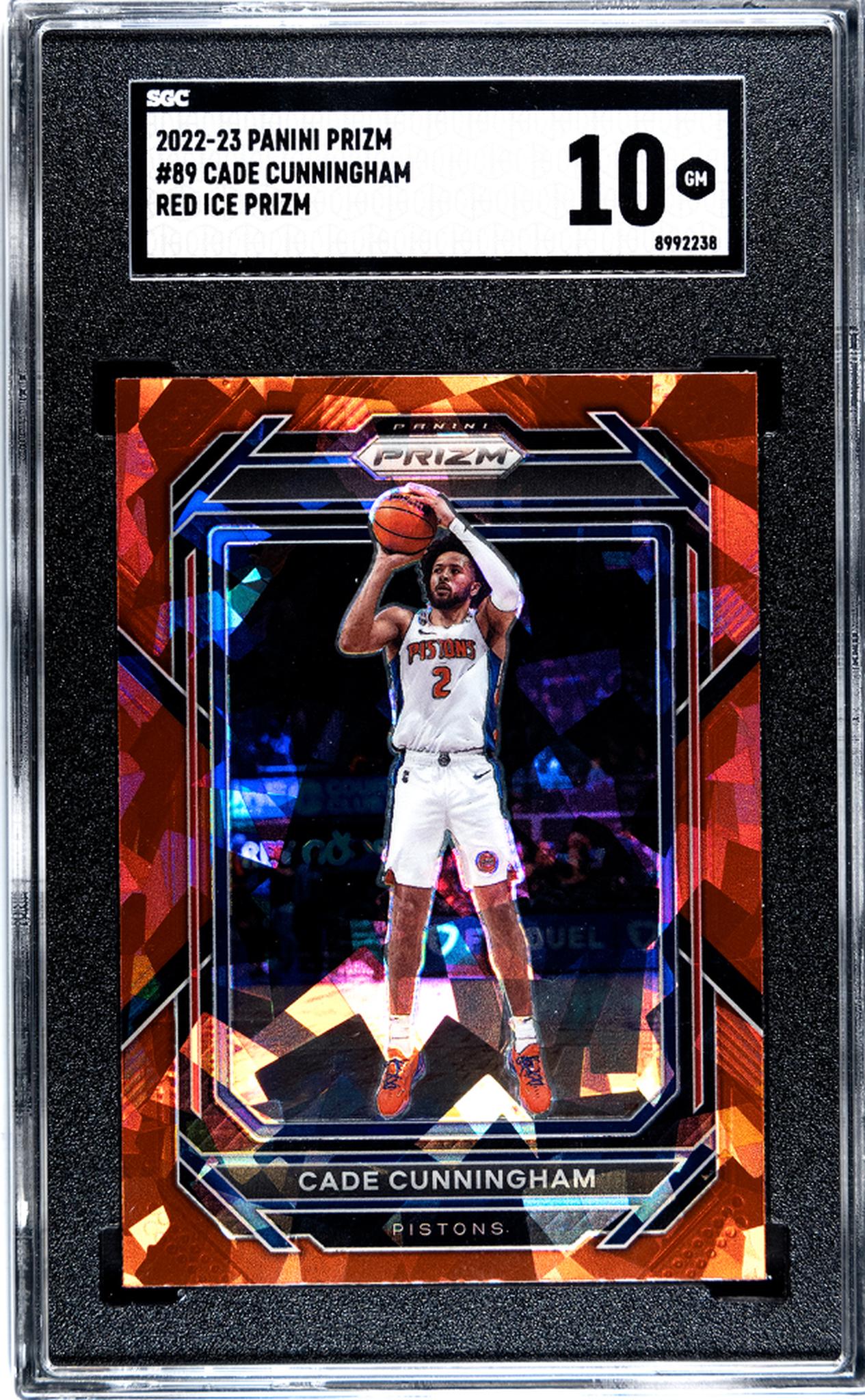 2022 Prizm #89 Cade Cunningham Red Ice Prizm SGC 10