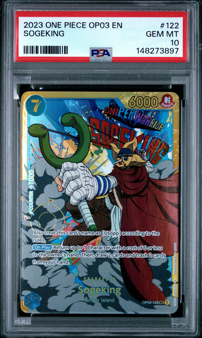 2023 One Piece Card Game Sogeking OP03-122 PSA 10
