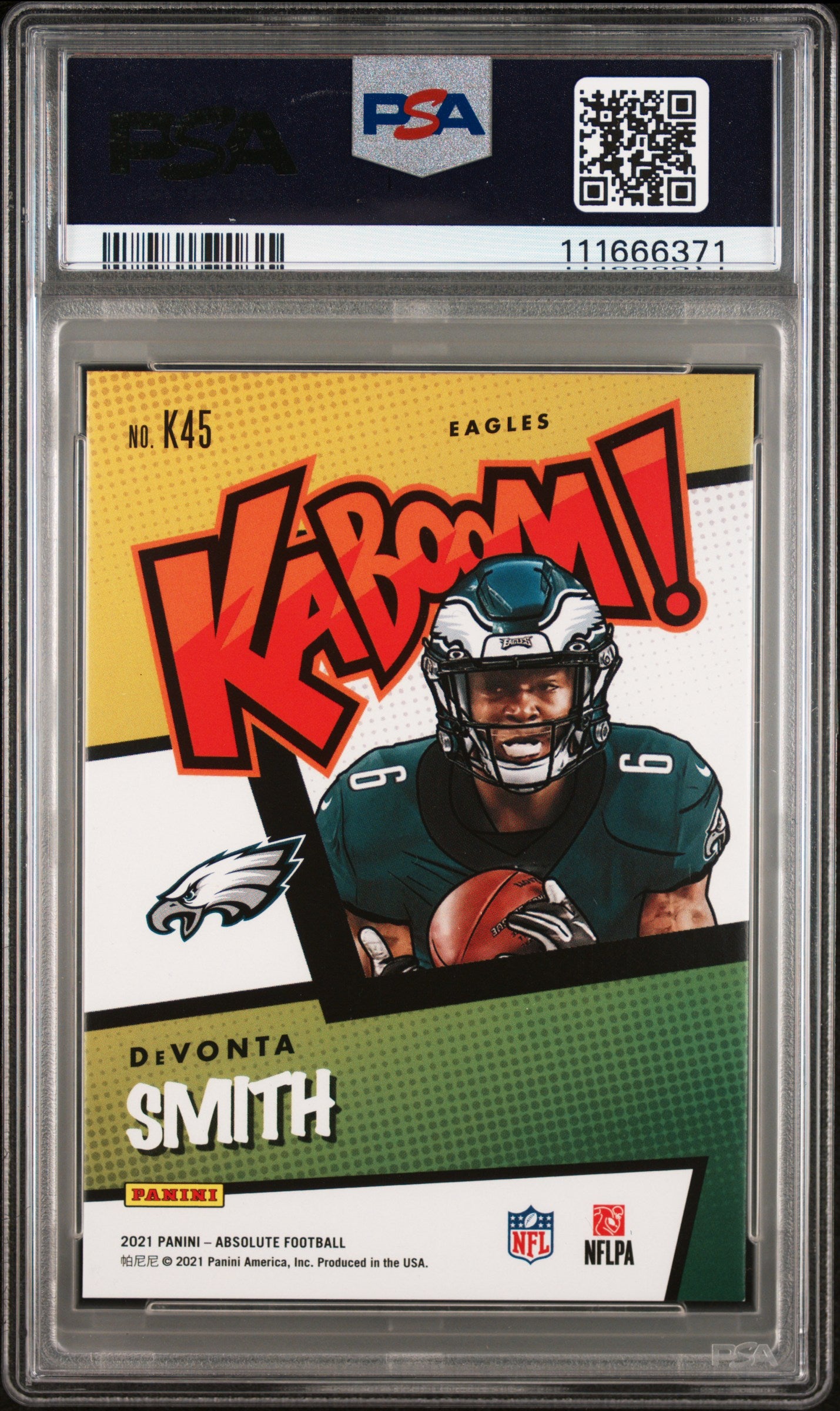 2021 Absolute Kaboom! Devonta Smith #K45 PSA 9