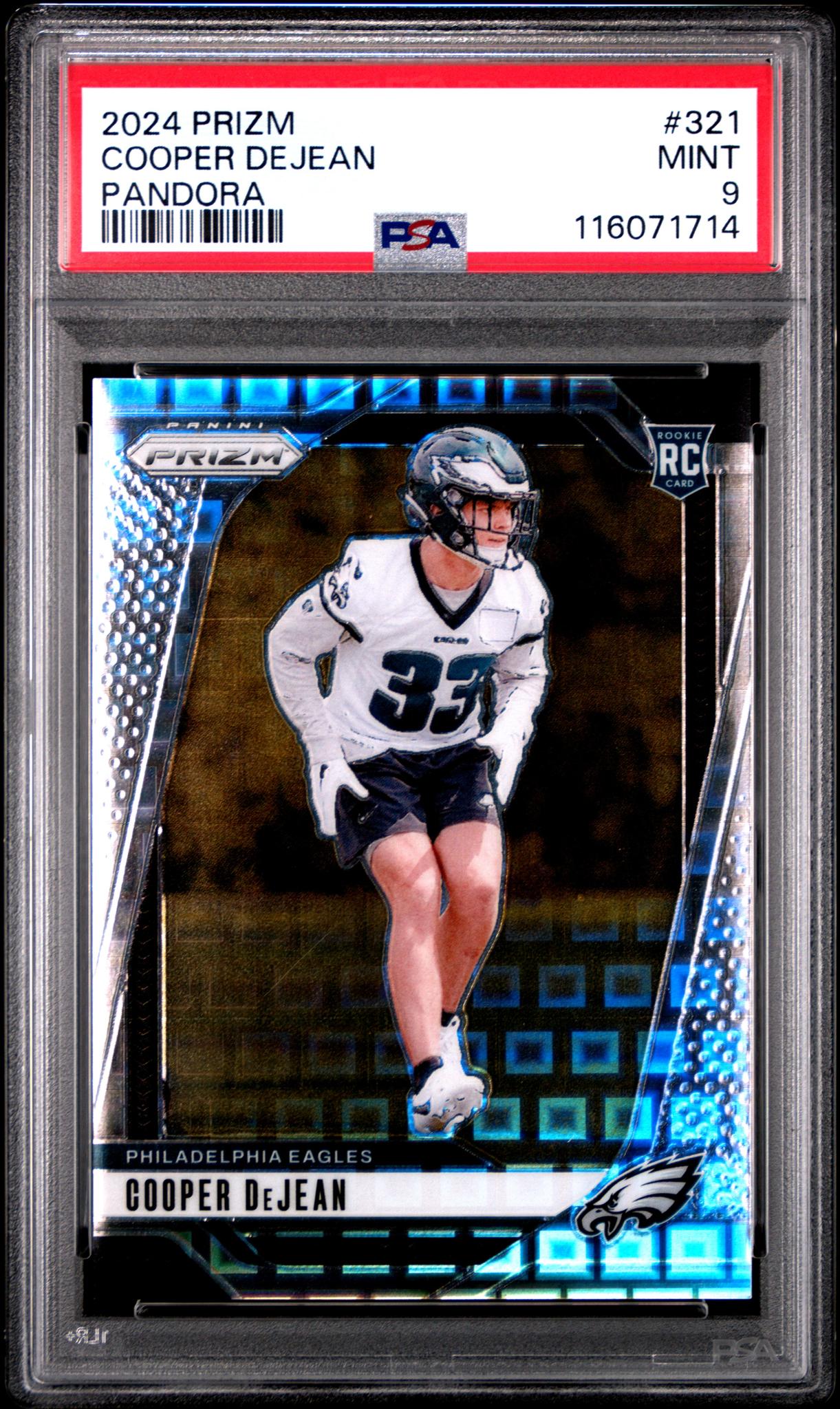 2024 Panini Prizm Pandora Prizm Cooper Dejean #321 /400 PSA 9