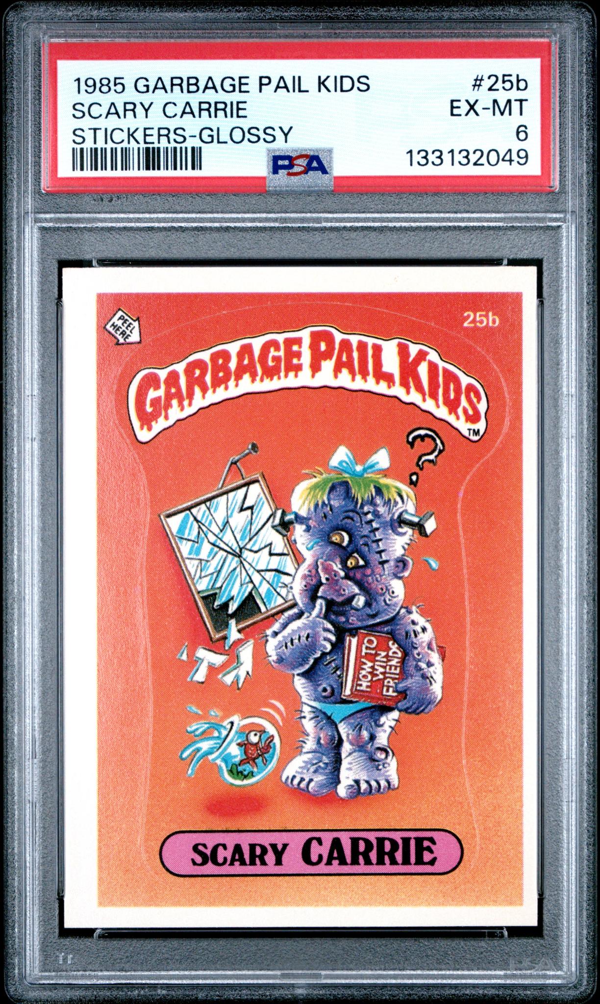 1985 Garbage Pail Kids Scary Carrie #25B PSA 6