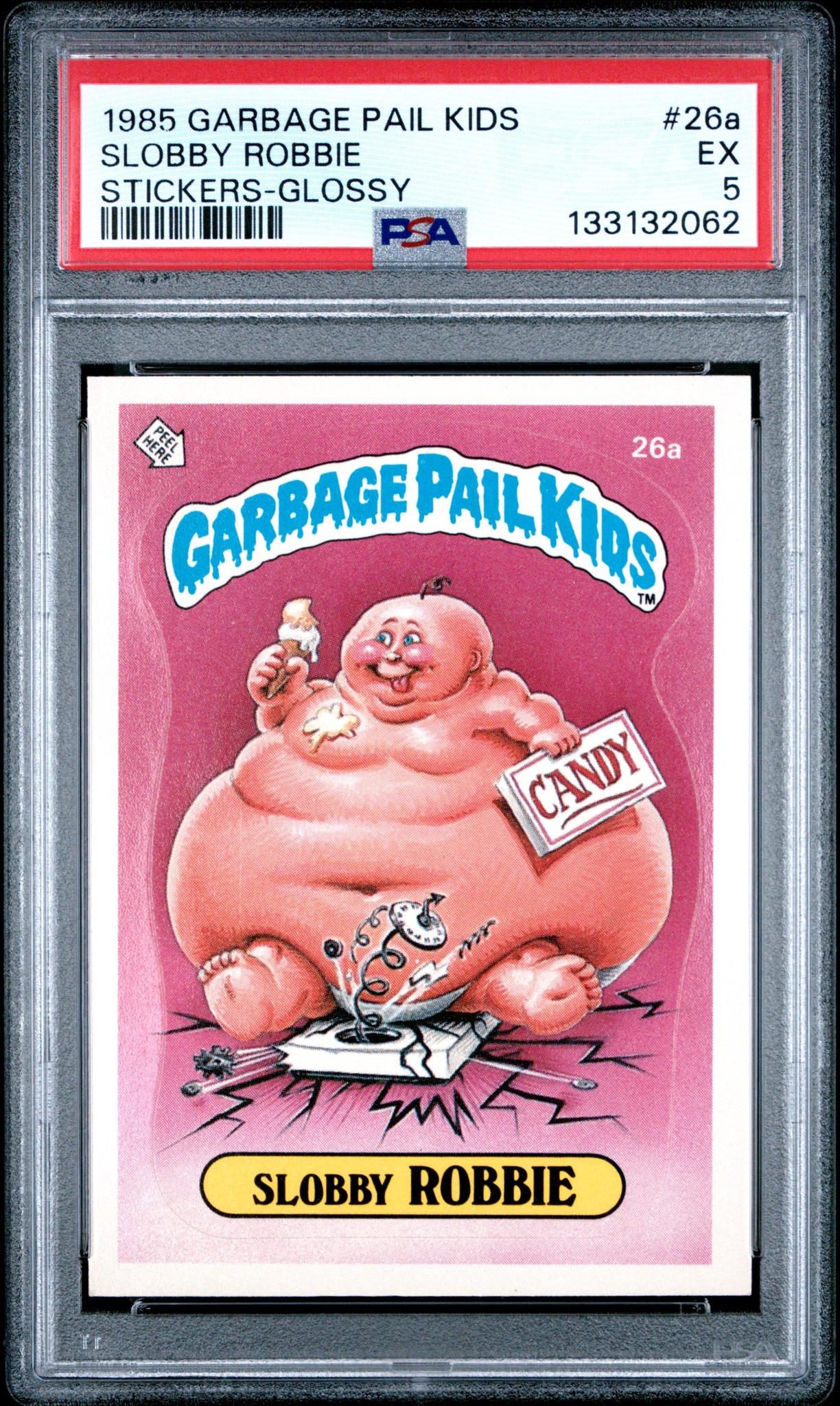 1985 Garbage Pail Kids Slobby Robbie #26A PSA 5