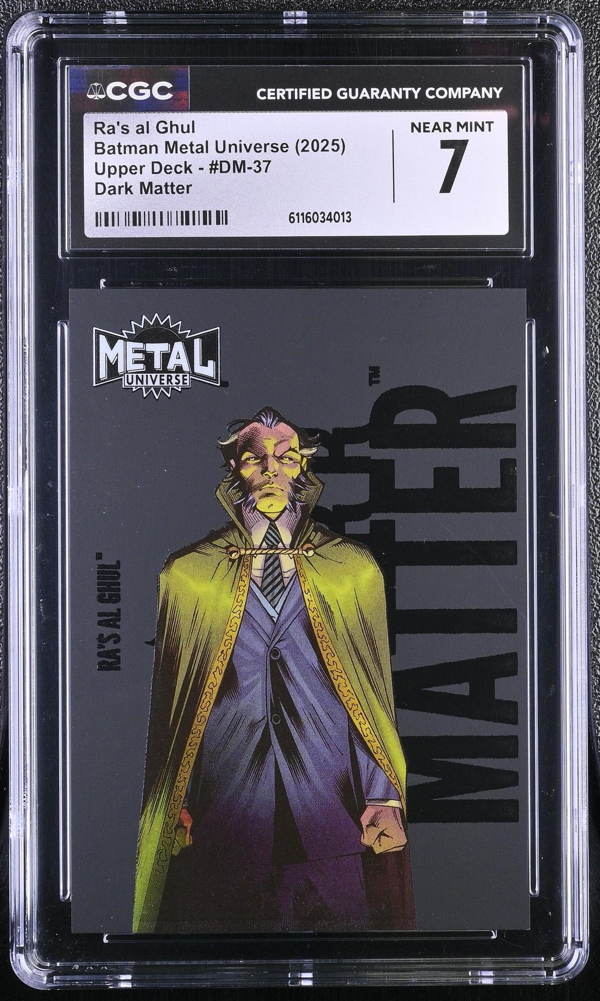 2025 Metal Universe Dark Matter Ra's al Ghul #DM-37 CGC 7