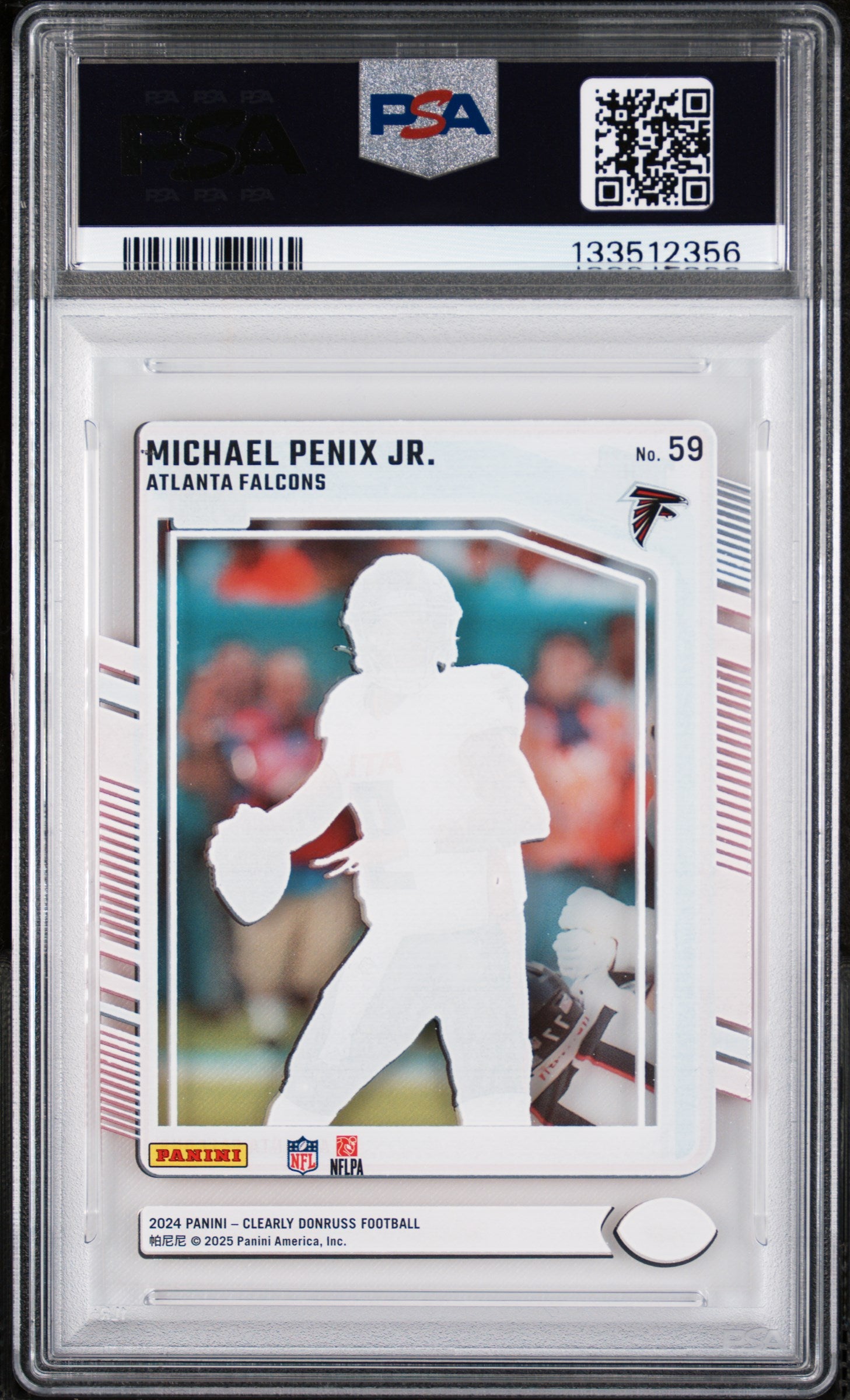 2024 Panini Clearly Donruss Michael Penix Jr. #59 PSA 10