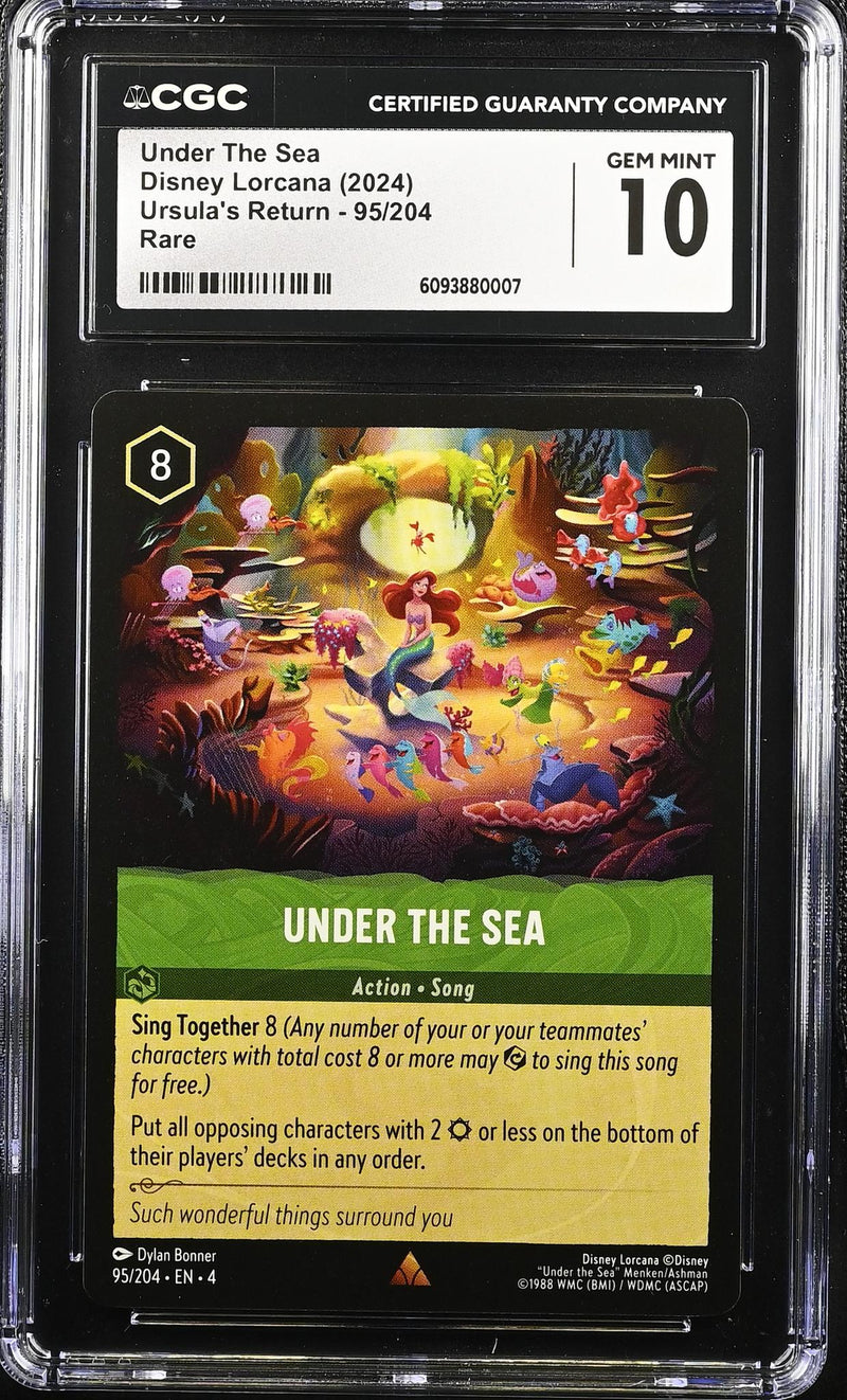 2024 Disney Lorcana #95/204 Under The Sea Ursula’s Return CGC 10