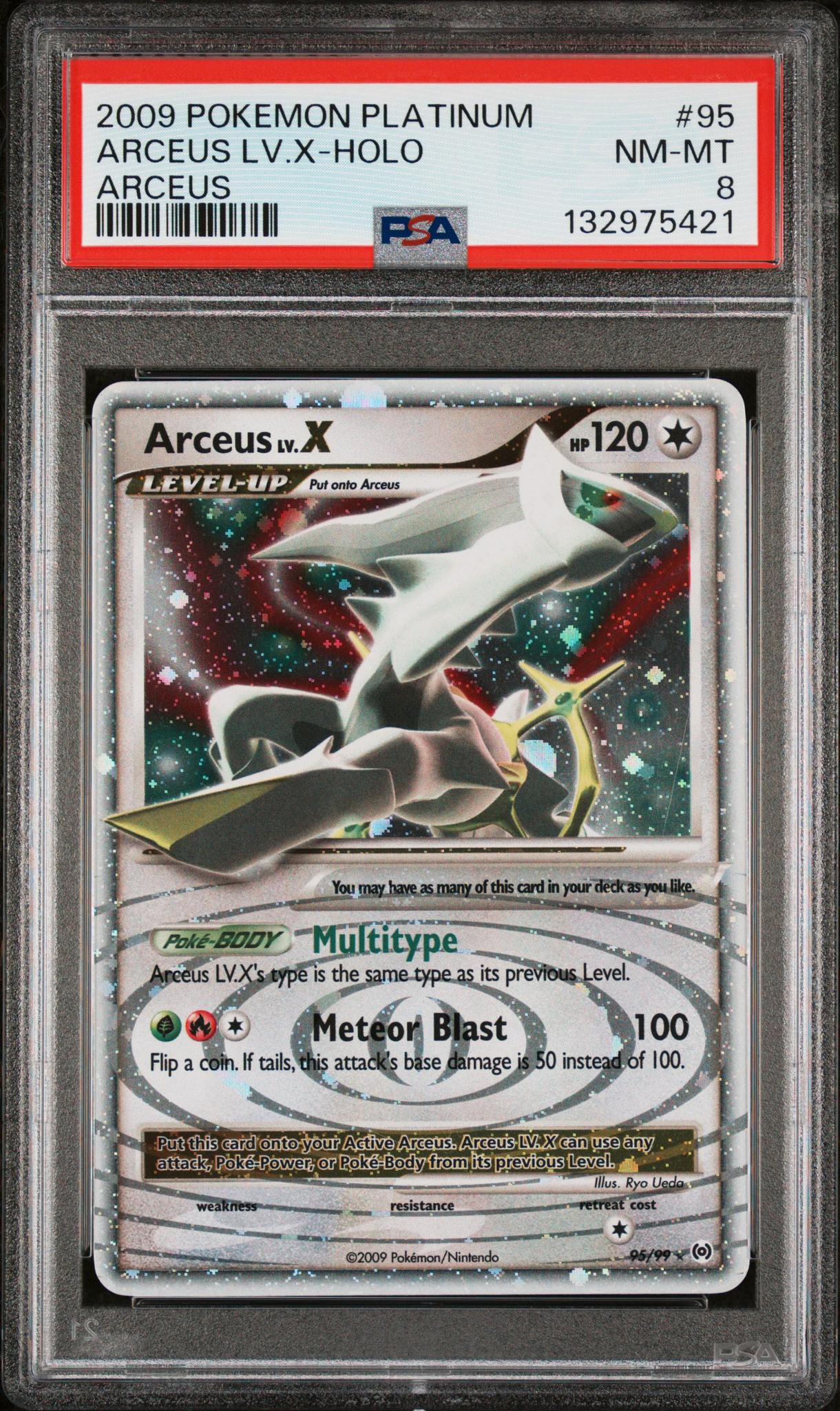 2009 Pokemon Platinum Arceus Holo Arceus Lv X #95 PSA 8