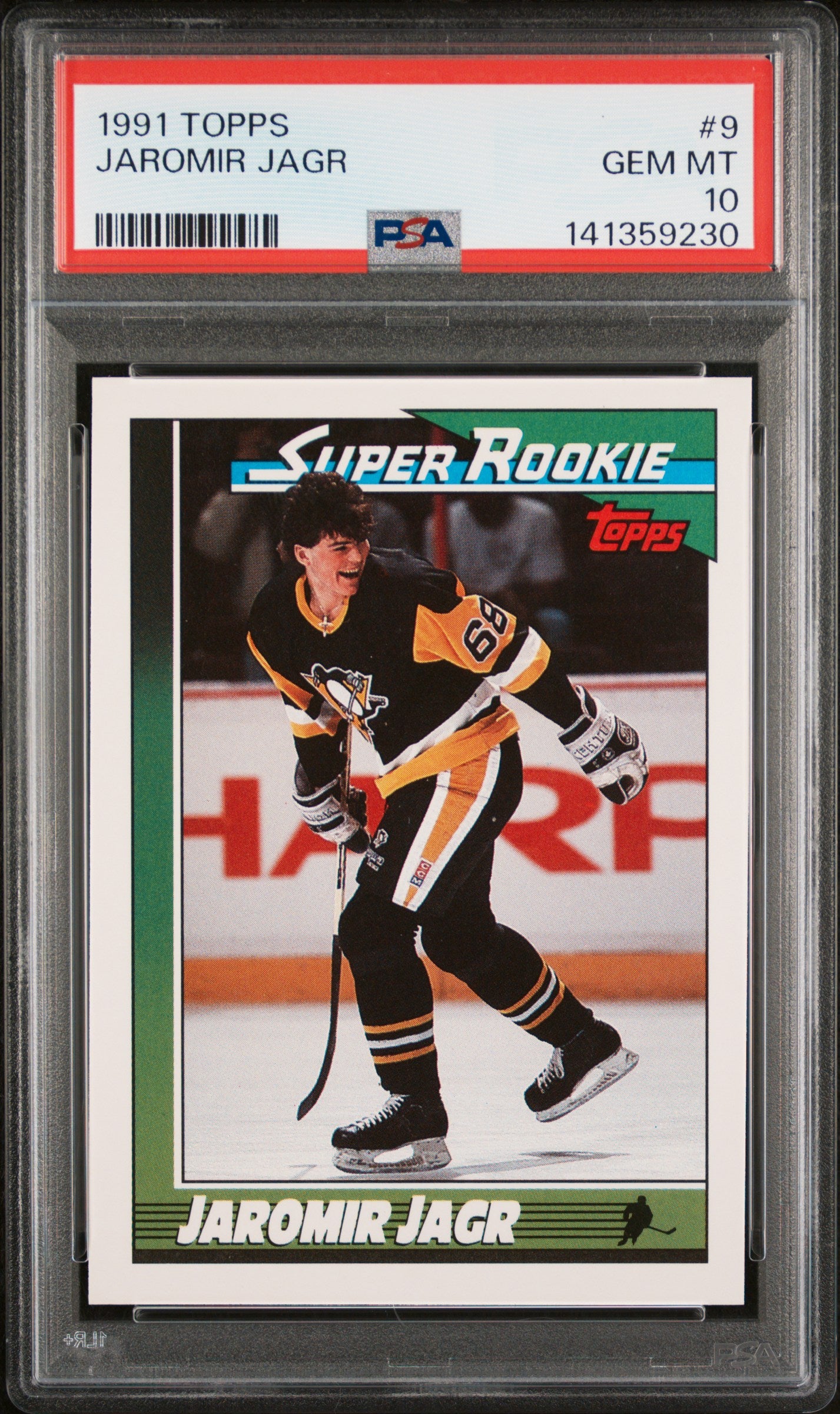 1991 Topps Jaromir Jagr #9 PSA 10