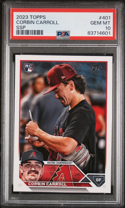 2023 Topps Corbin Carroll SSP #401 PSA 10