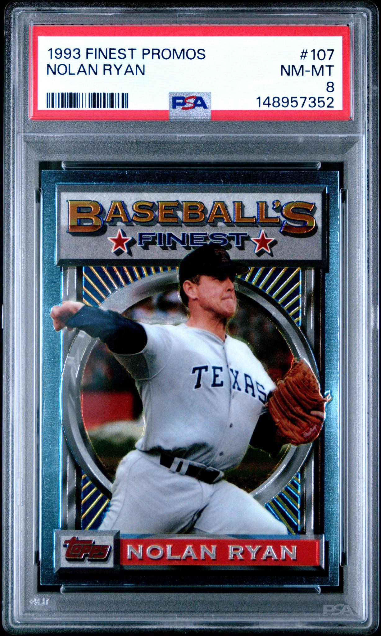1993 Finest Promos Nolan Ryan #107 /5000 /1 PSA 8