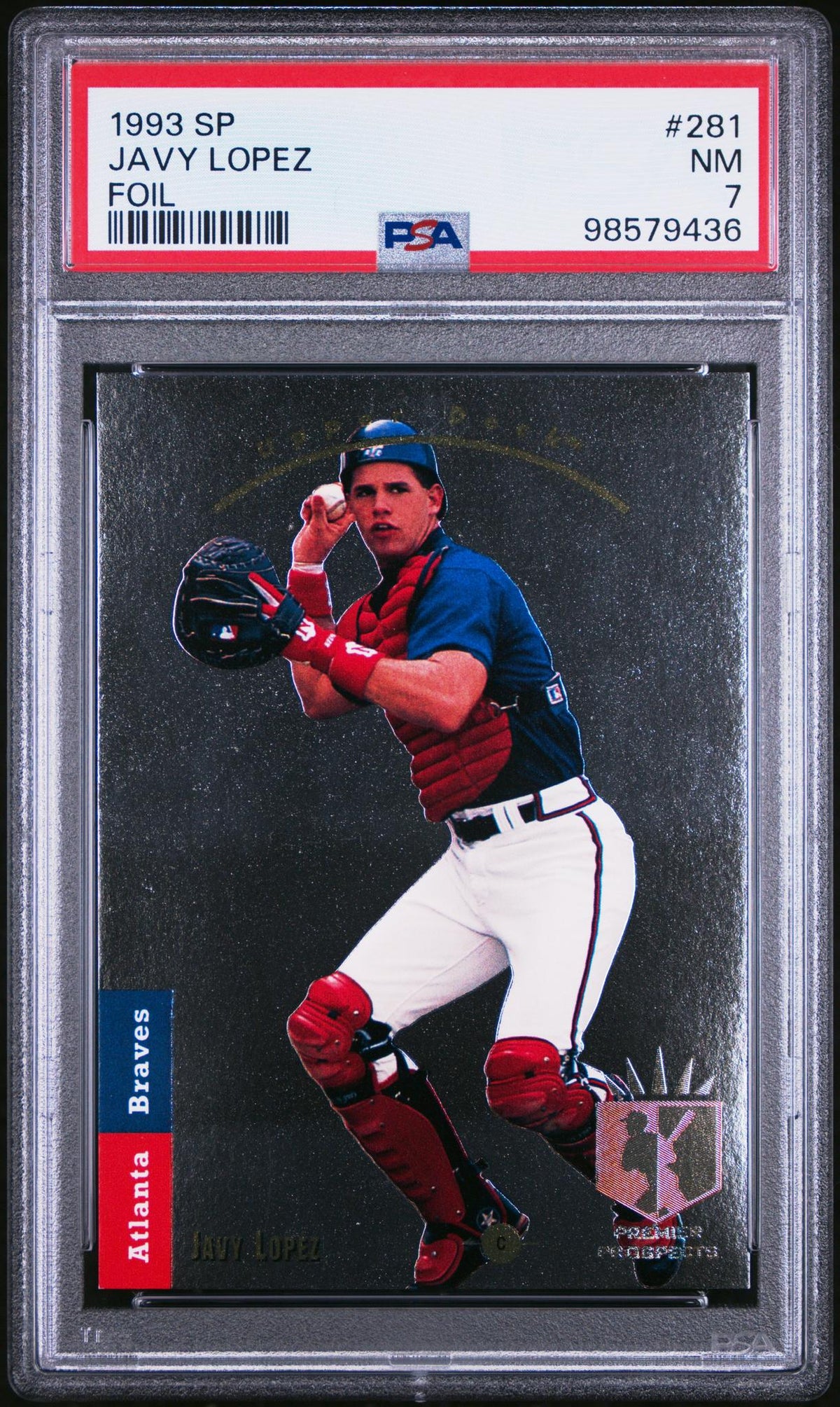1993 Upper Deck SP Foil Javy Lopez #281 PSA 7