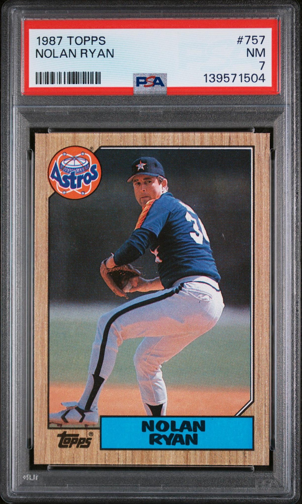 1987 Topps Nolan Ryan #757 PSA 7