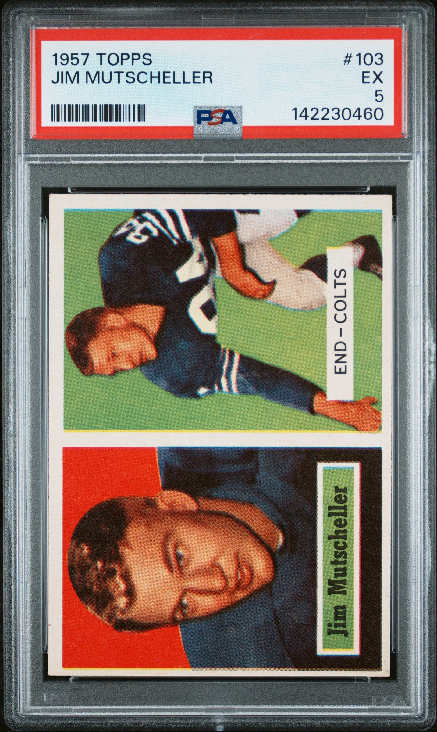 1957 Topps Jim Mutscheller Dp #103 PSA 5