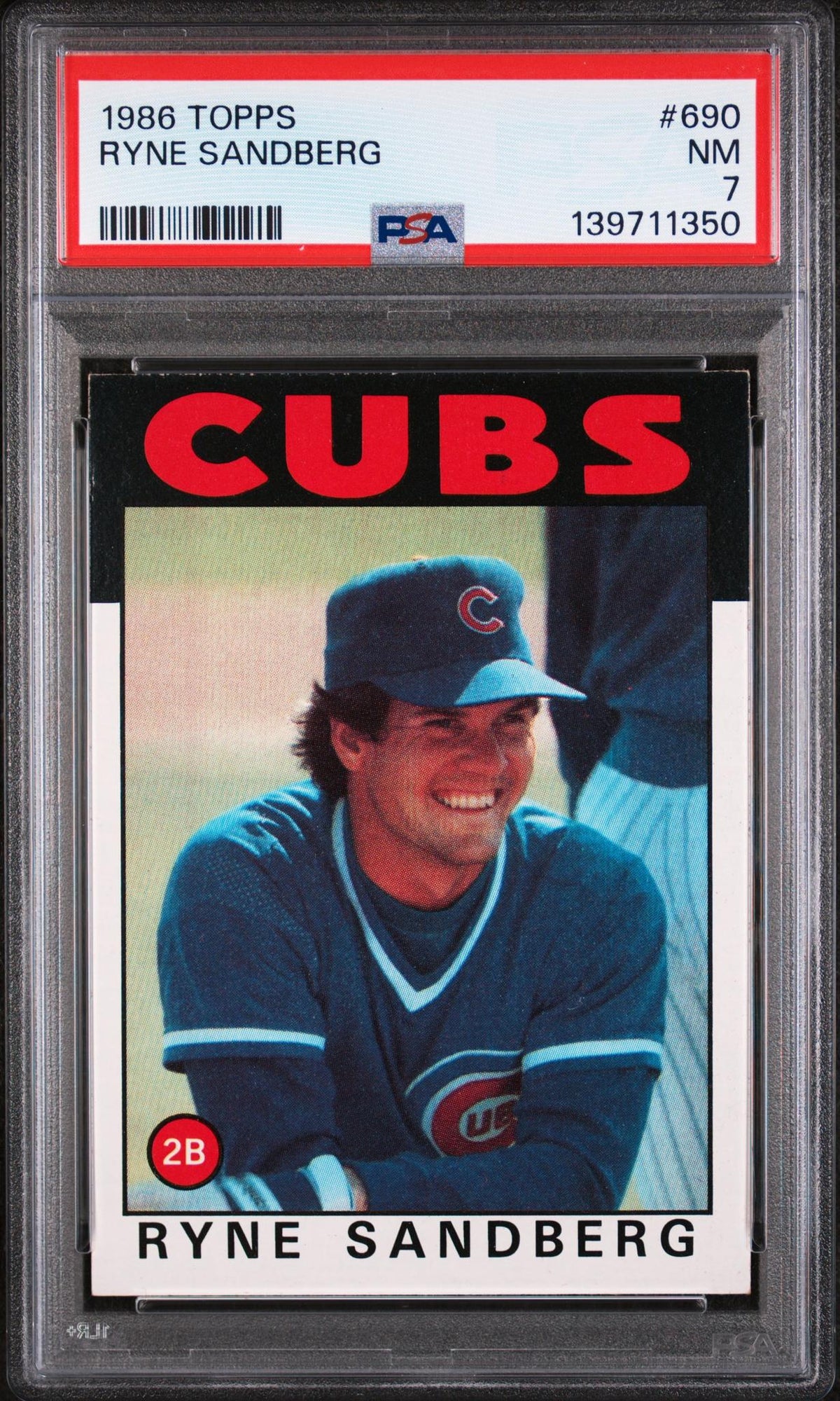 1986 Topps Ryne Sandberg #690 PSA 7