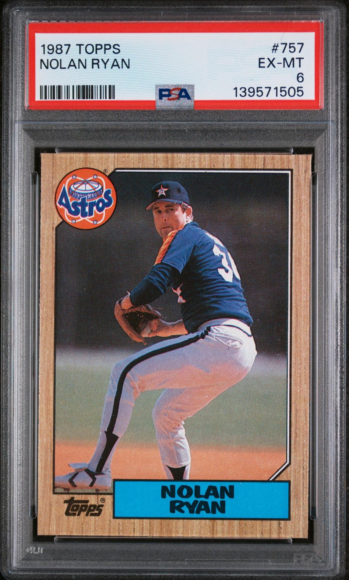 1987 Topps Nolan Ryan #757 PSA 6