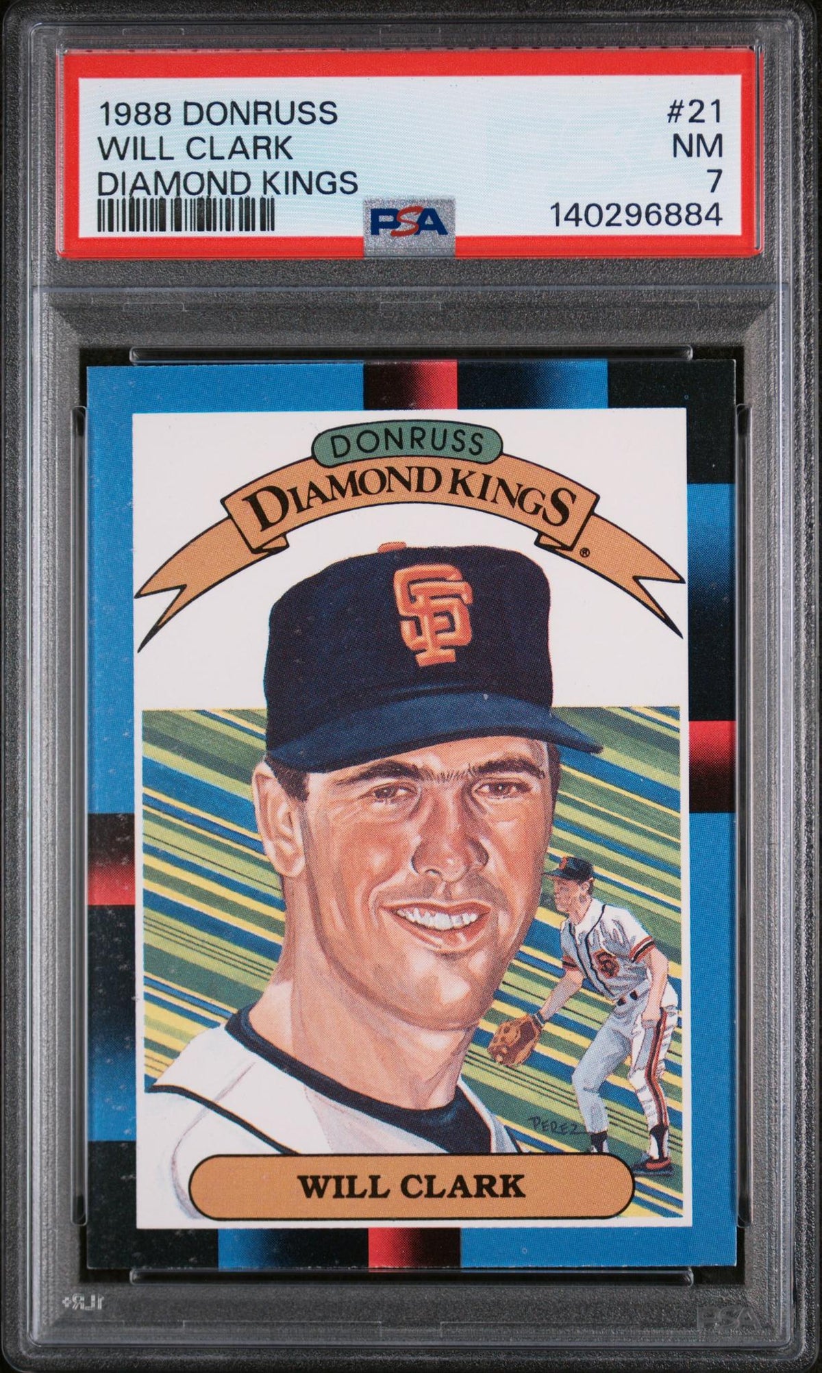 1988 Panini Donruss Will Clark #21 PSA 7