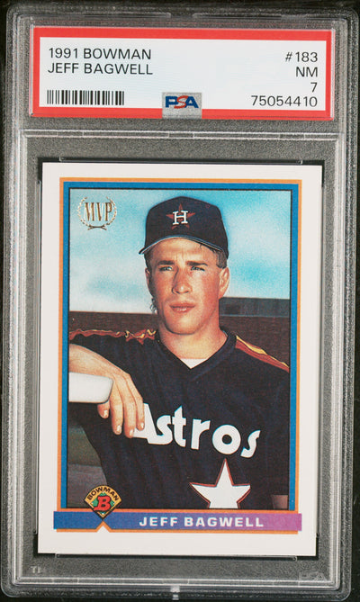 1991 Bowman Jeff Bagwell #183 PSA 7