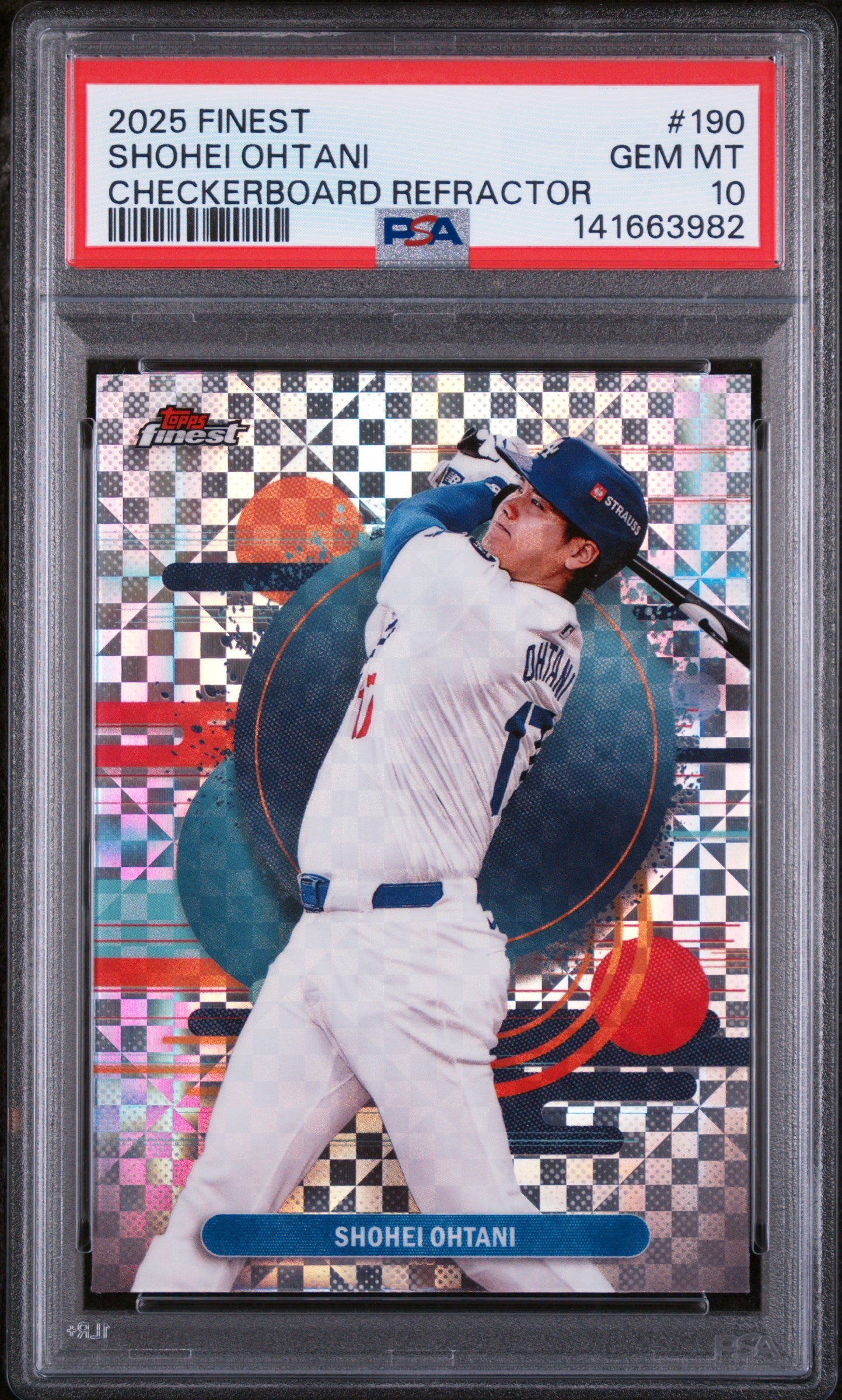 2025 Checkerboard Refractors Shohei Ohtani #190 PSA 10