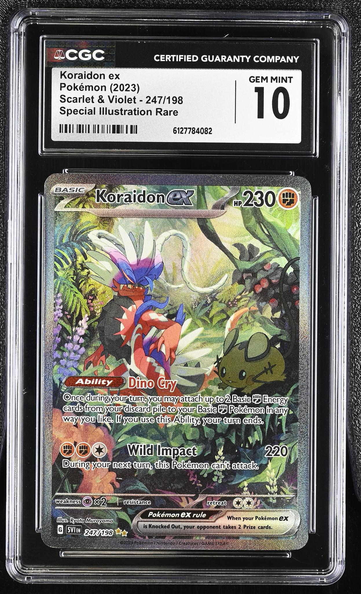 2023 Pokemon #247/198 Koraidon ex Scarlet & Violet CGC 10