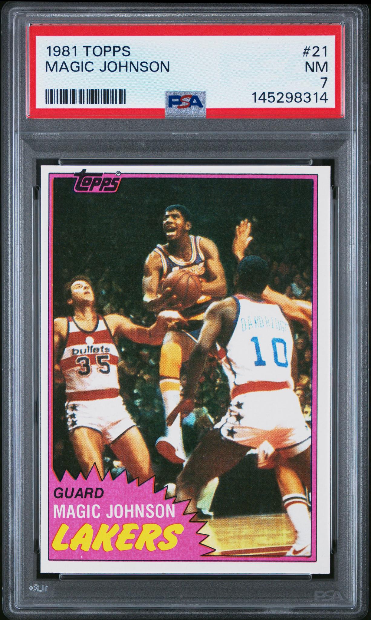 1981 Topps Magic Johnson #21 PSA 7