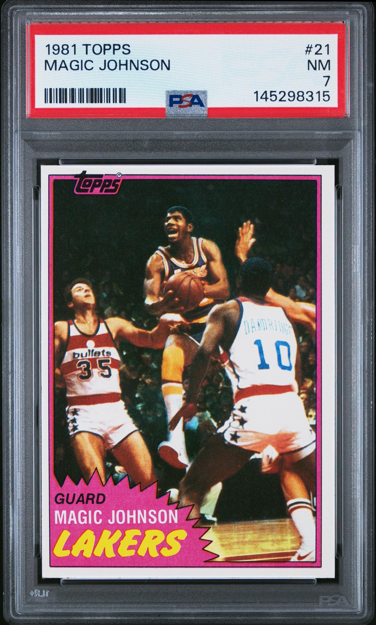 1981 Topps Magic Johnson #21 PSA 7
