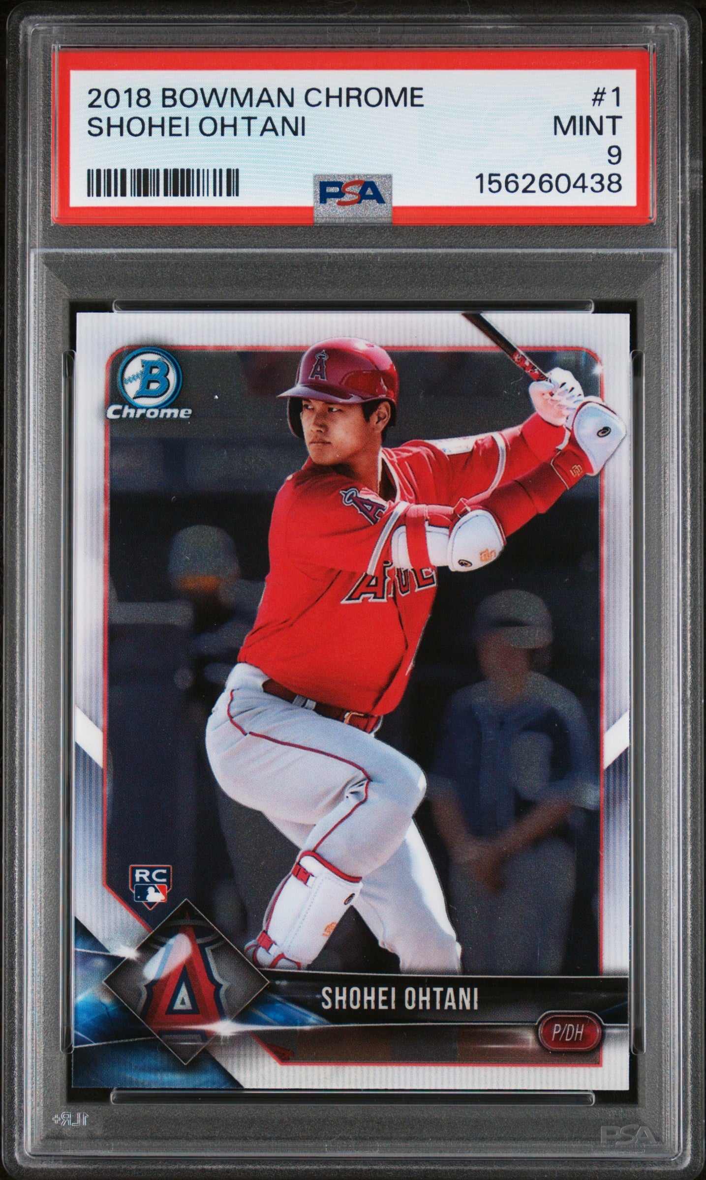 2018 Bowman Chrome Batting Shohei Ohtani #1 PSA 9
