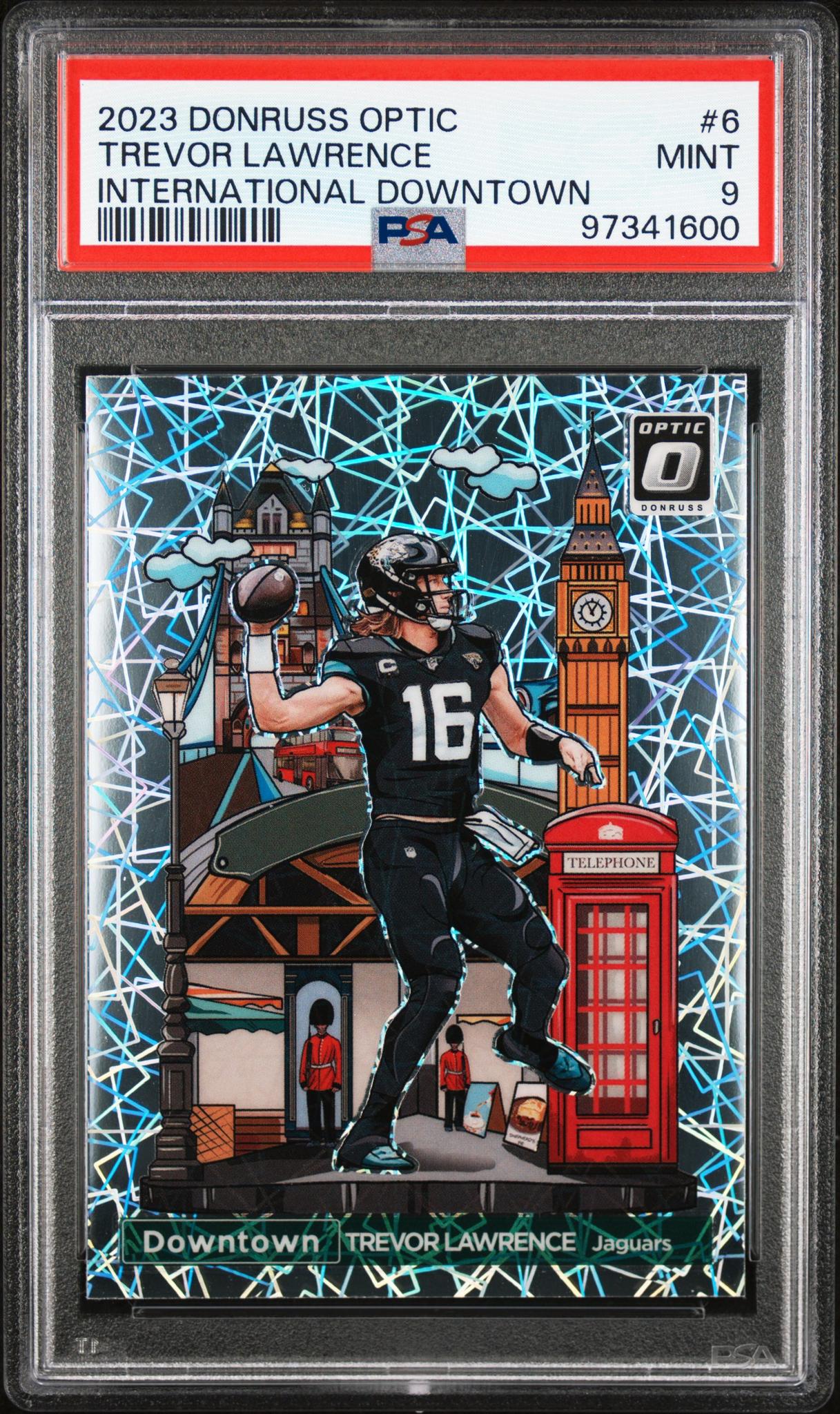 2023 Donruss Optic International Downtown Trevor Lawrence #6 PSA 9