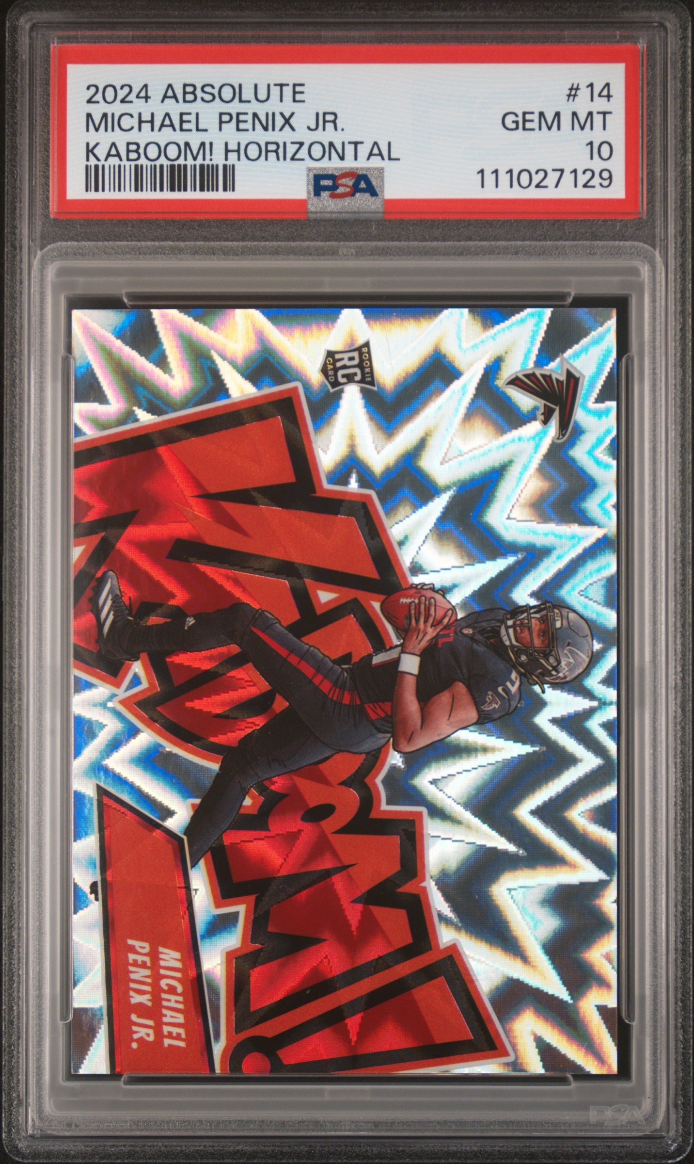 2024 Absolute Kaboom! Horizontal Michael Penix Jr. #14 PSA 10