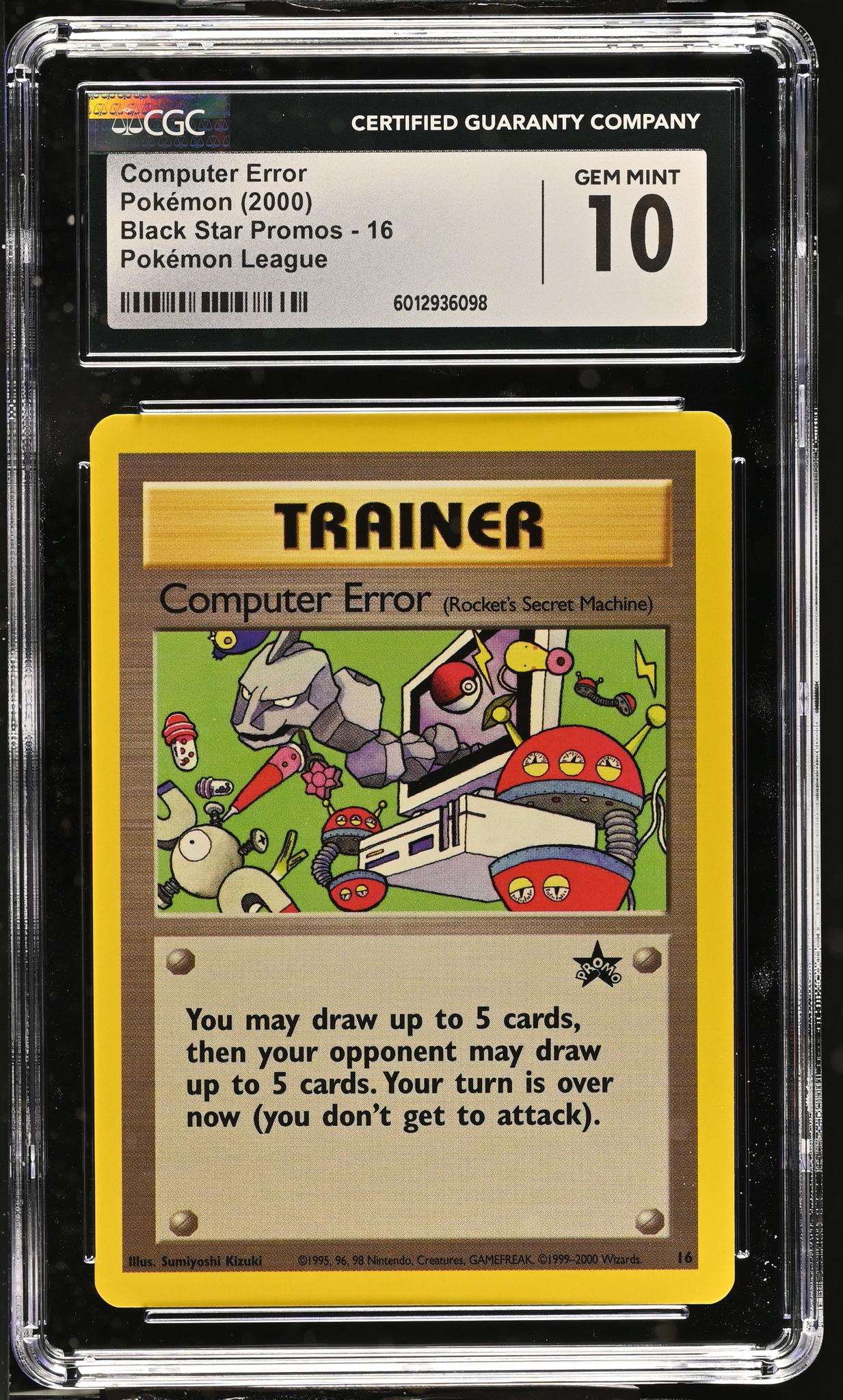 2000 Pokemon #16 Black Star Promos CGC 10