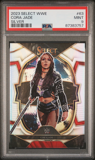 2023 Panini Select WWE Silver Prizm Cora Jade #63 PSA 9